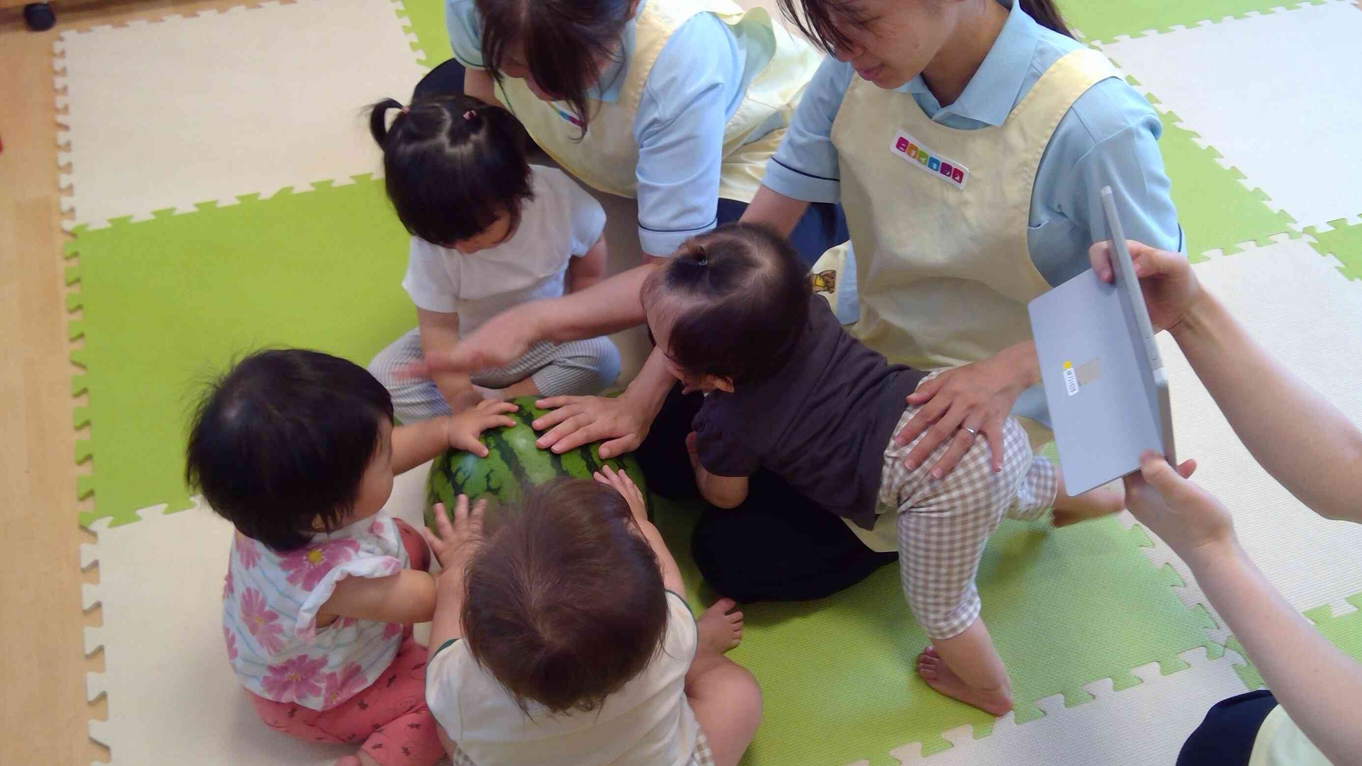 今からすいかわりが始まるよ