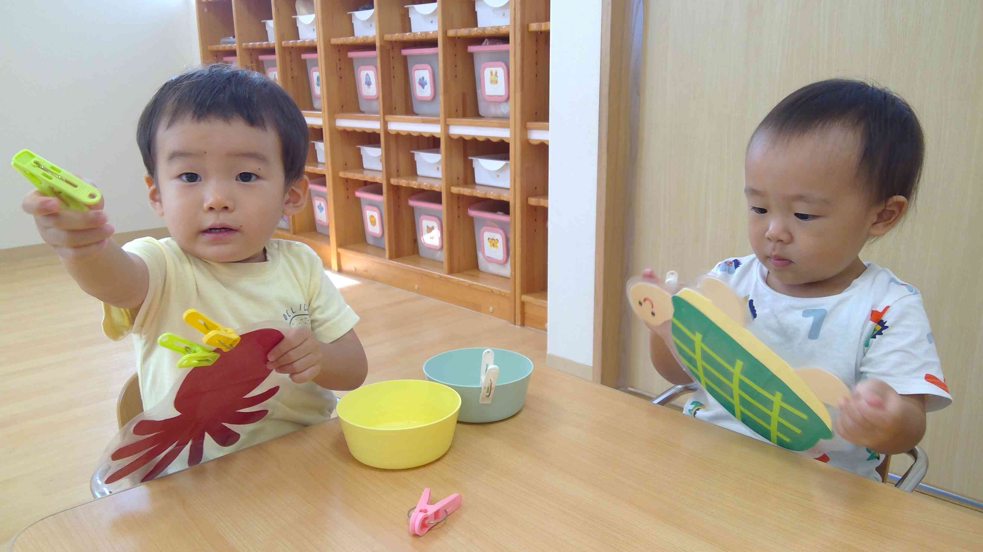 さっぱりした後は...あひる組（１歳児）