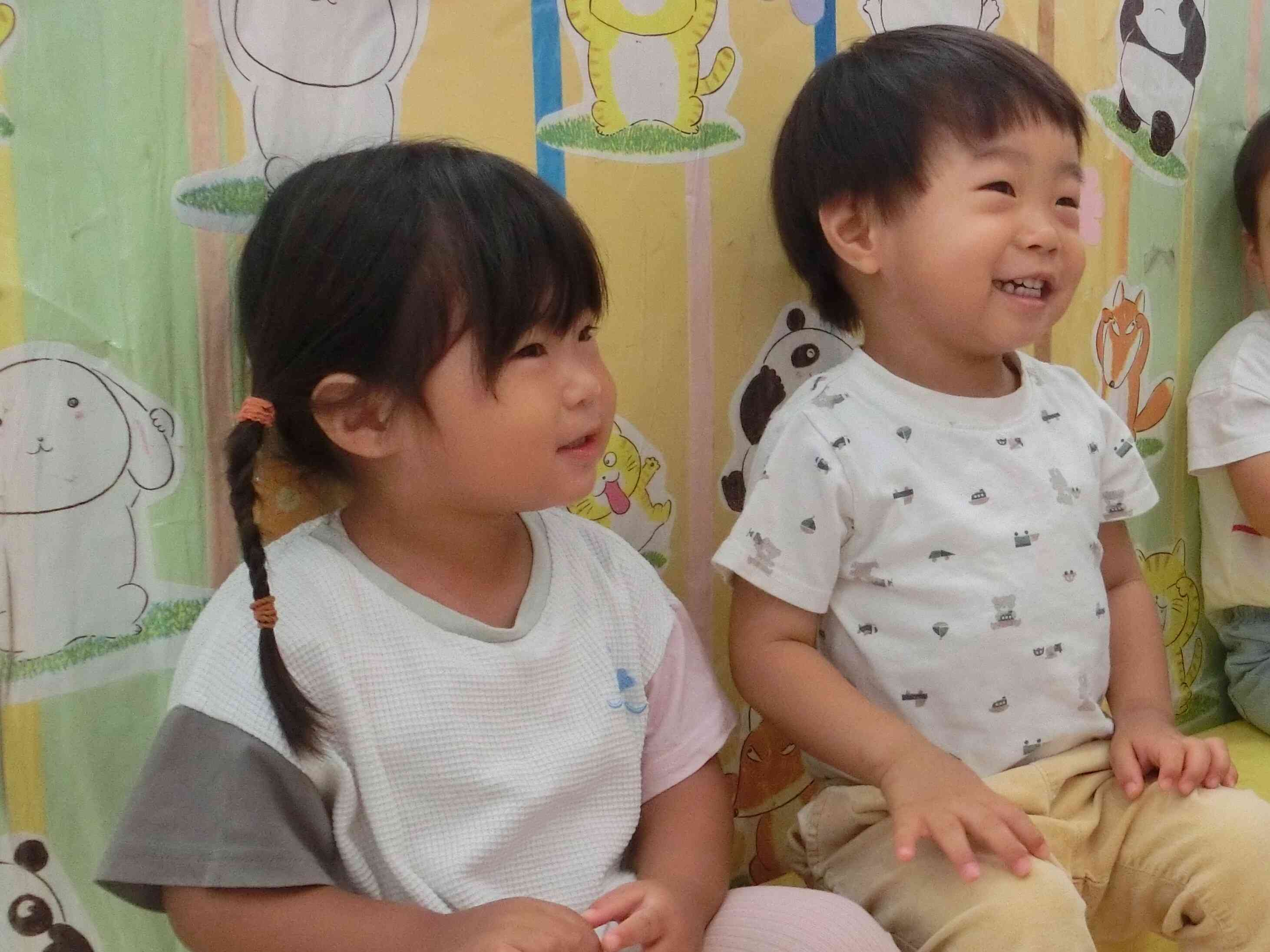お話上手に聞けてるね！