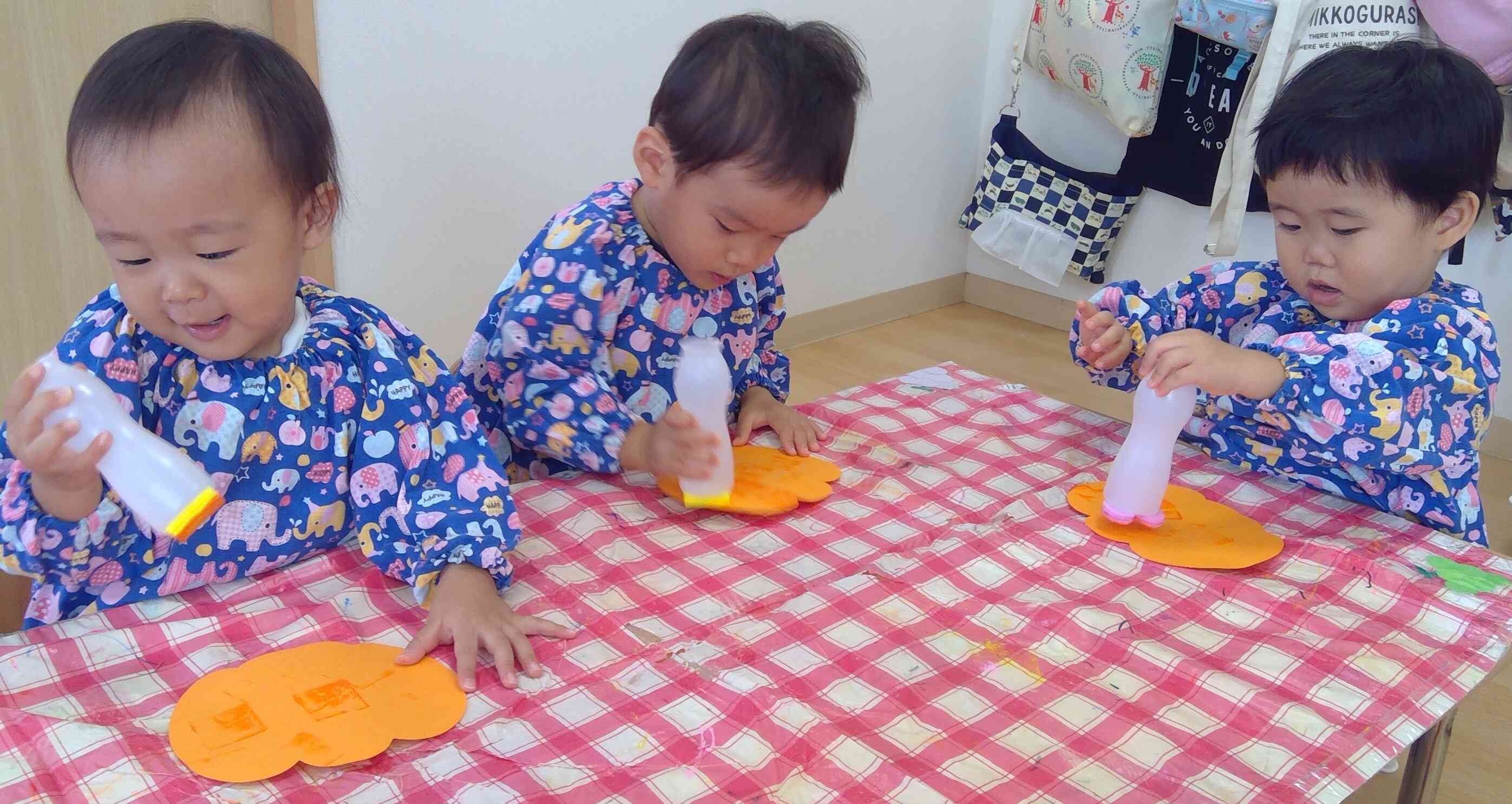 ハロウィンに向けて あひる組(1歳児)