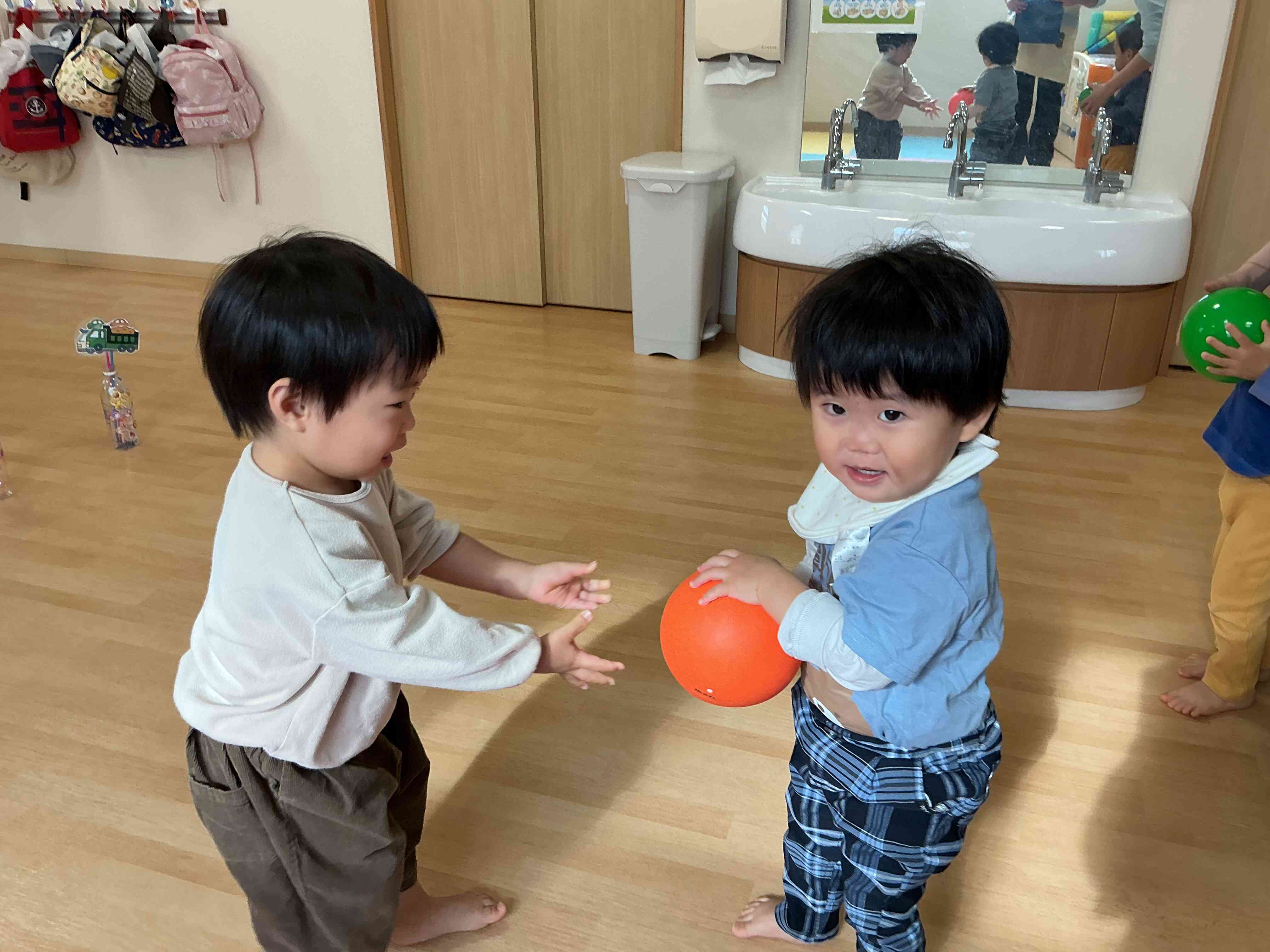 ボールの貸し借りもできるよ！