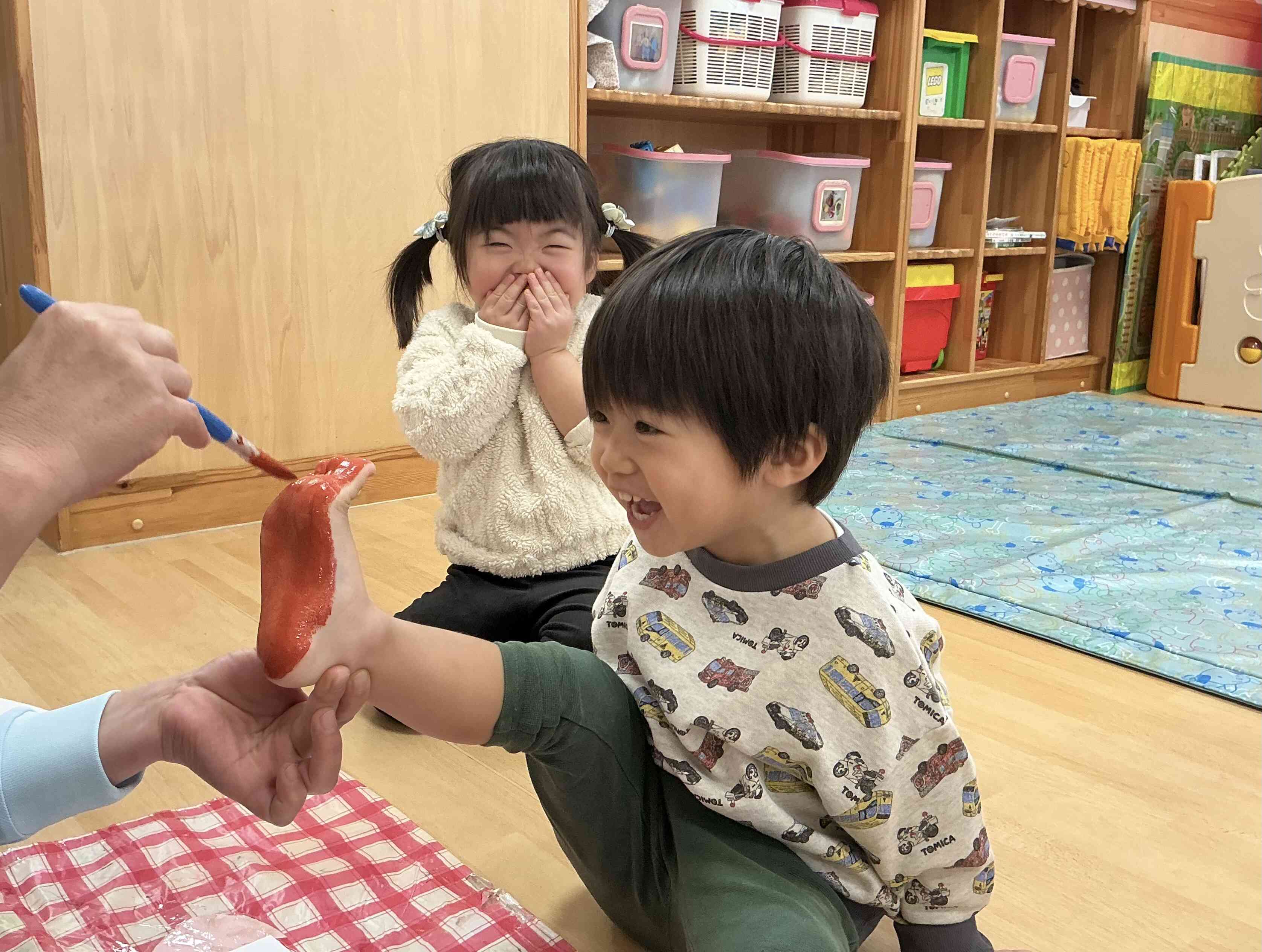 くすぐったいけど気持ちいい。