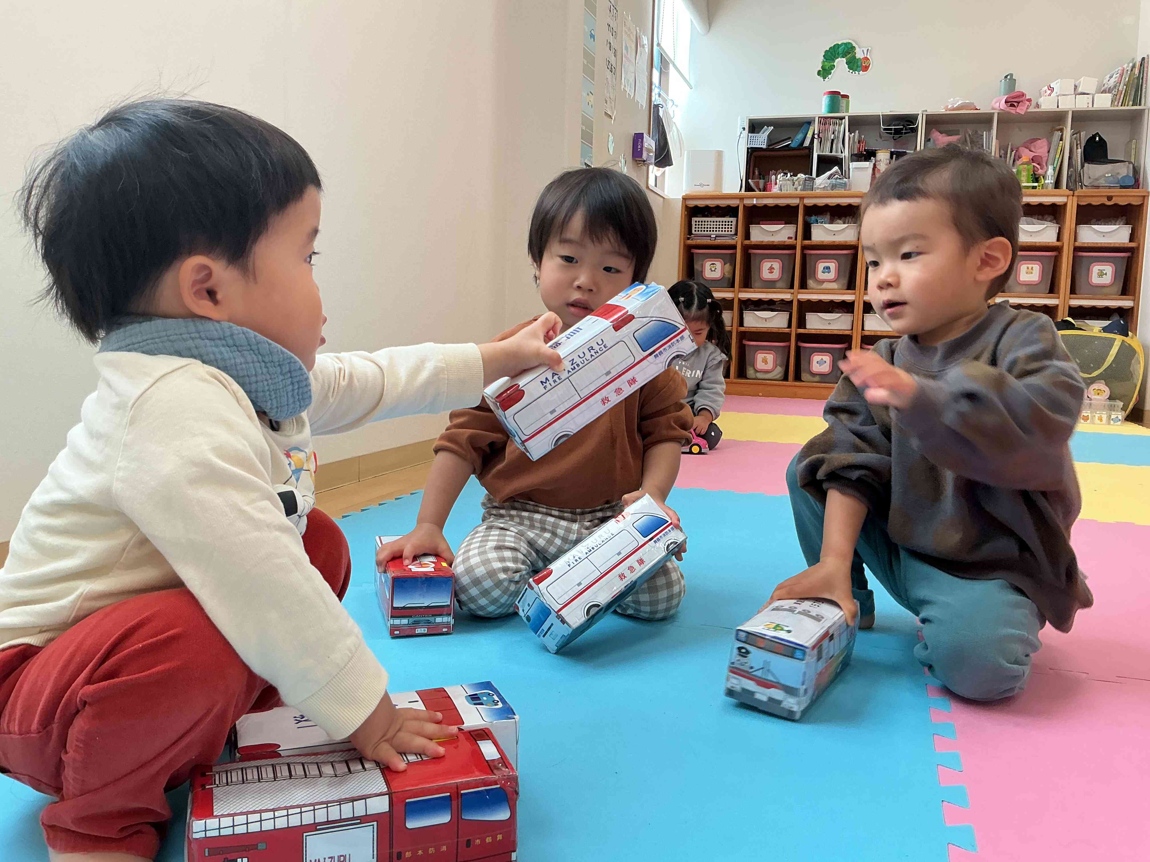 どの働く車もかっこいいね〜。