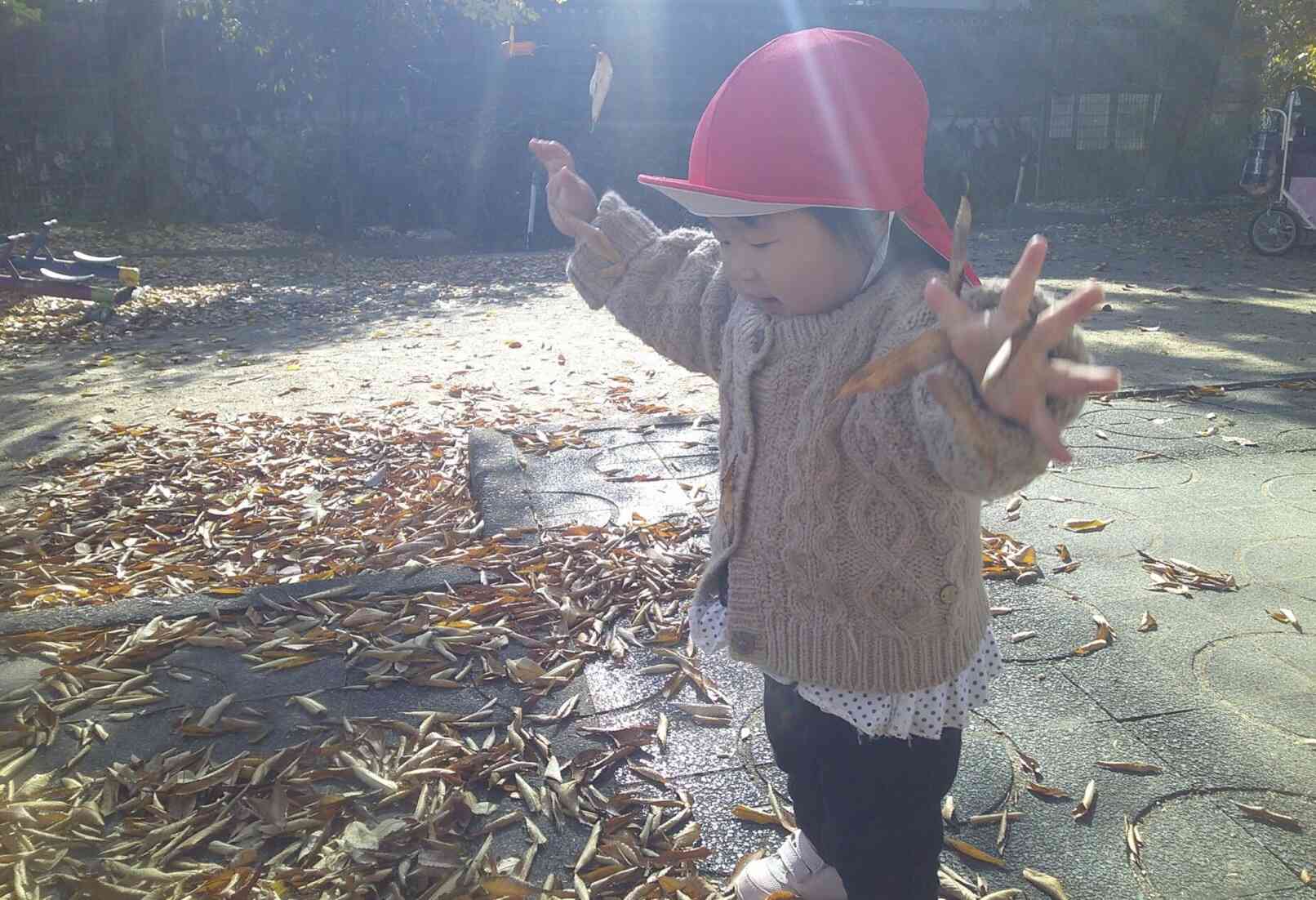 公園で遊んだよ!(0歳児)