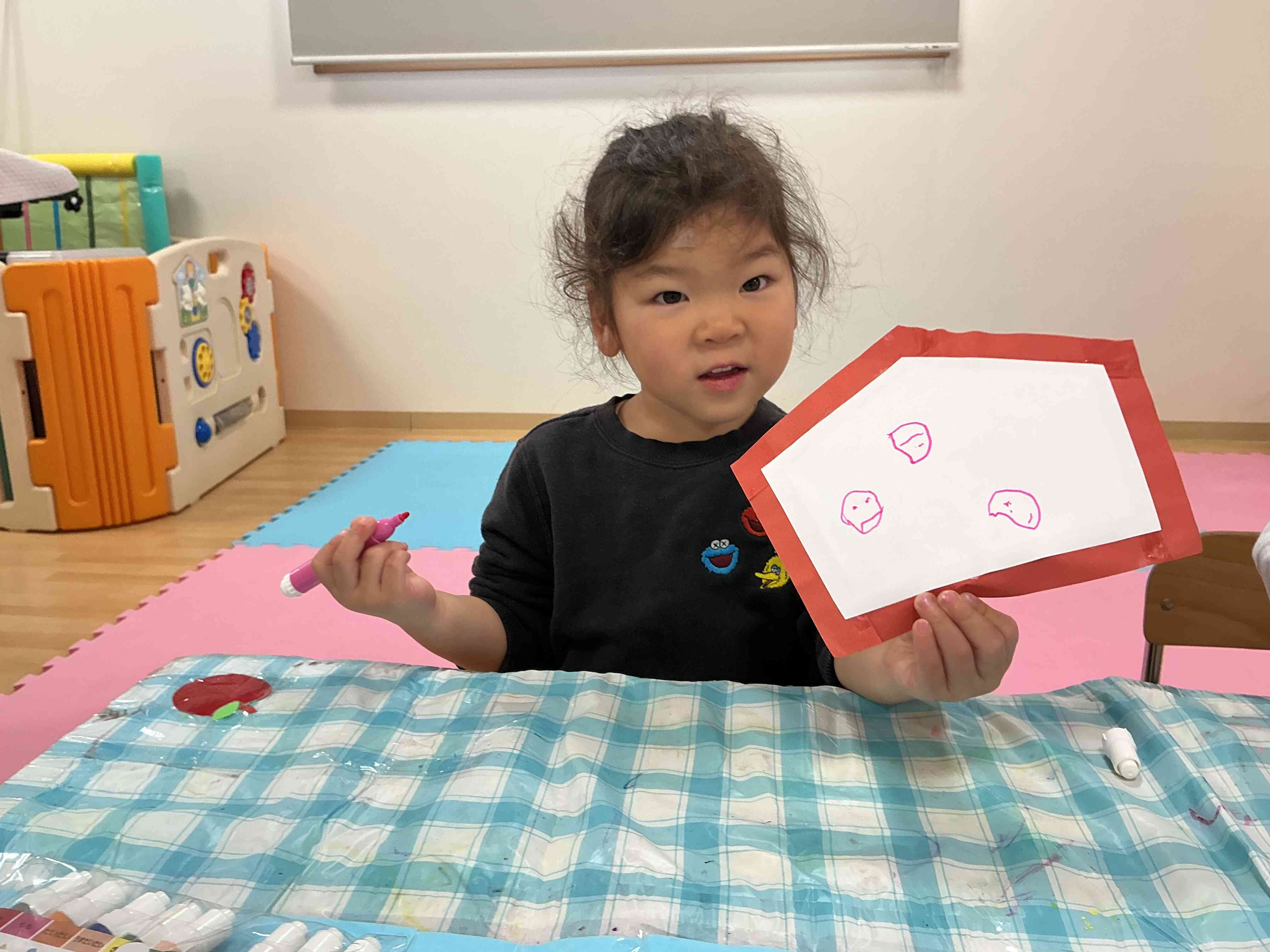 絵馬に書き初めをしたよ。