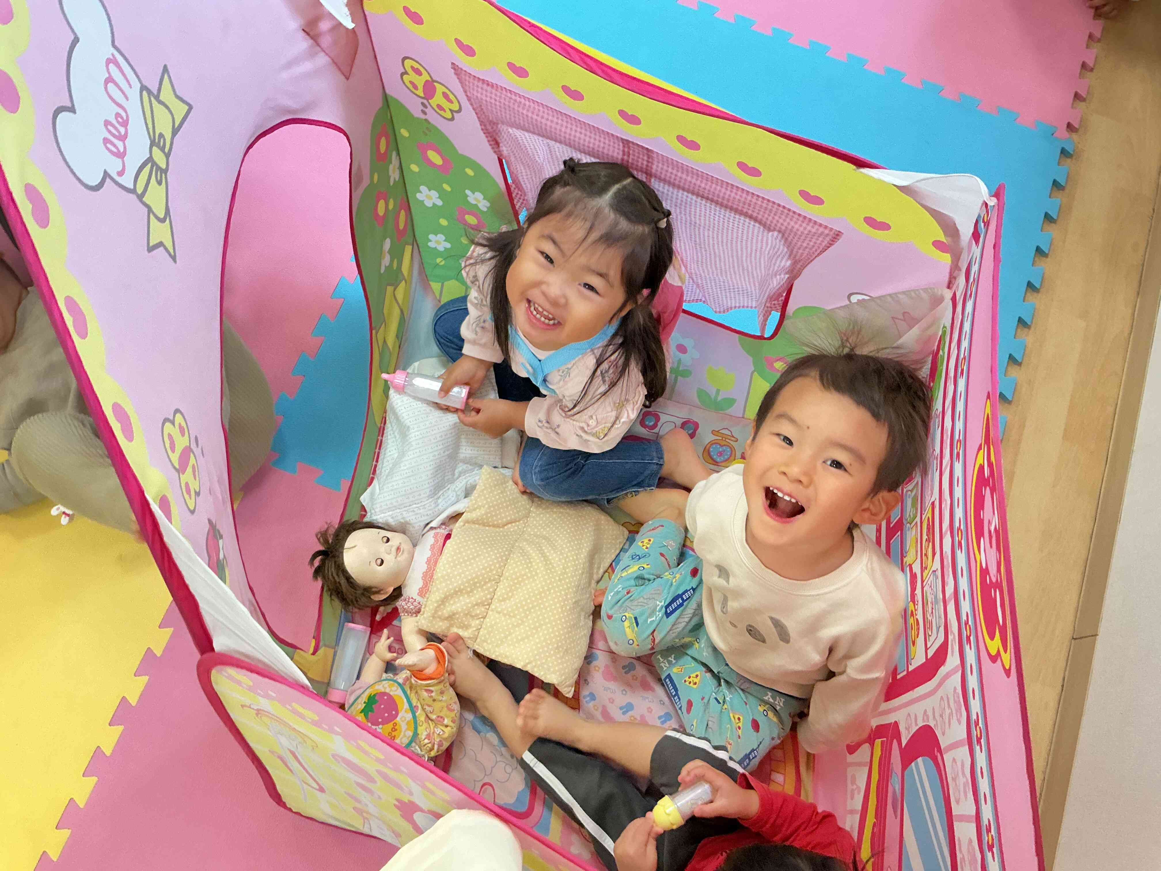 お家の中からやっほー