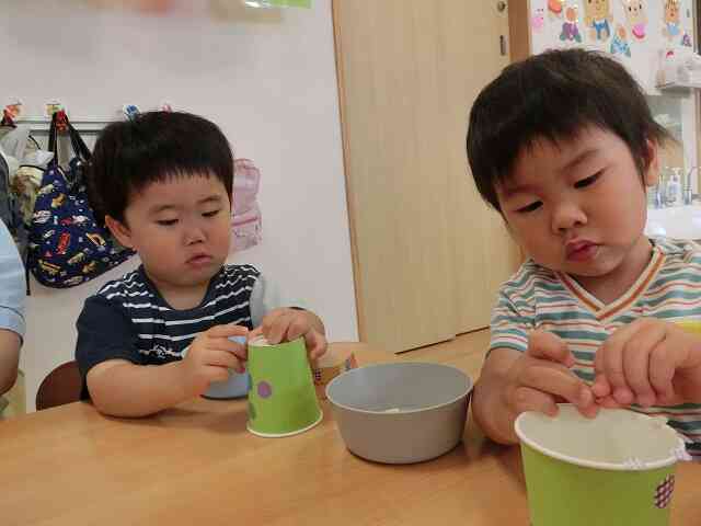 うさぎ組の保育参観(2歳児)