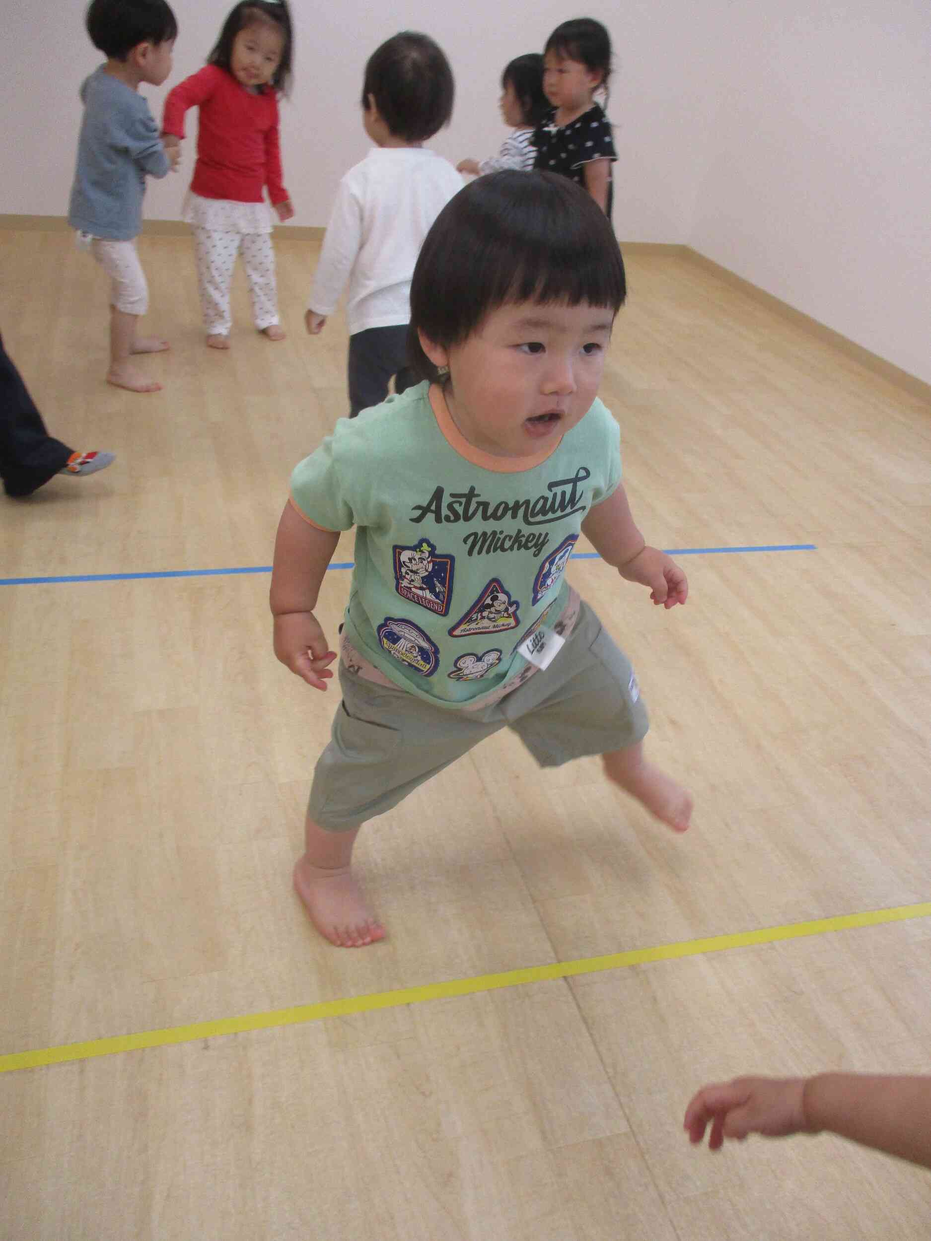 朝の体操♪