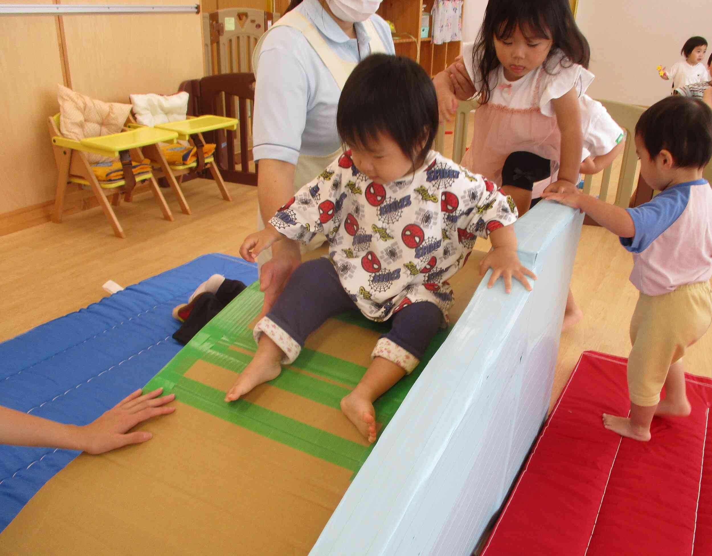 ゆっくりすべるね！