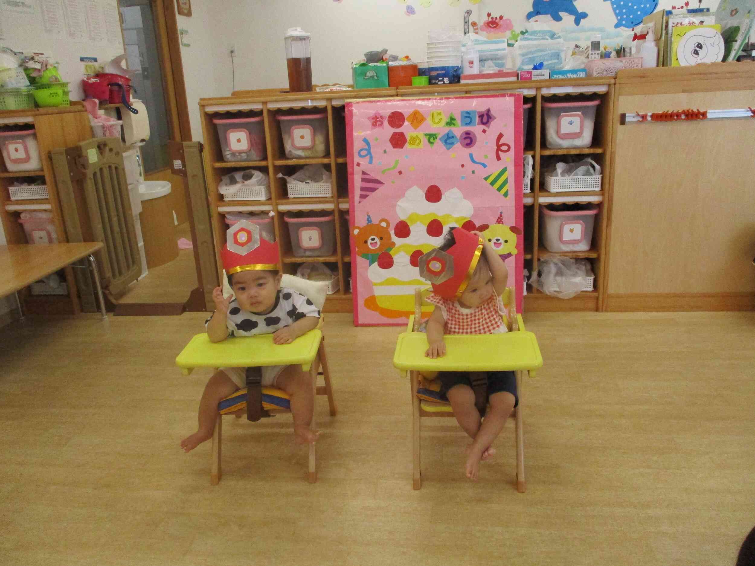 お誕生日のお友だち。