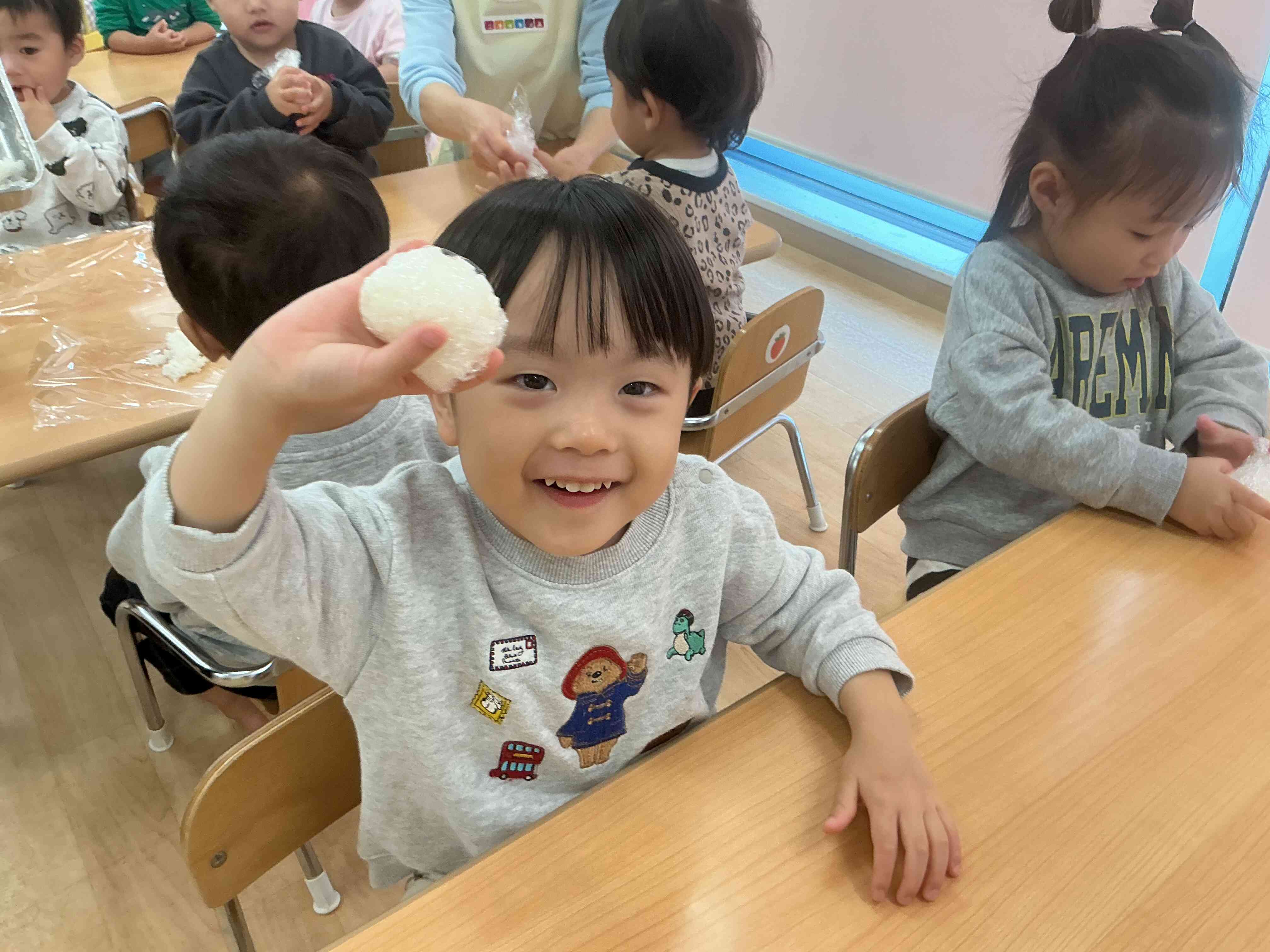 食育。(おはぎ作り体験)