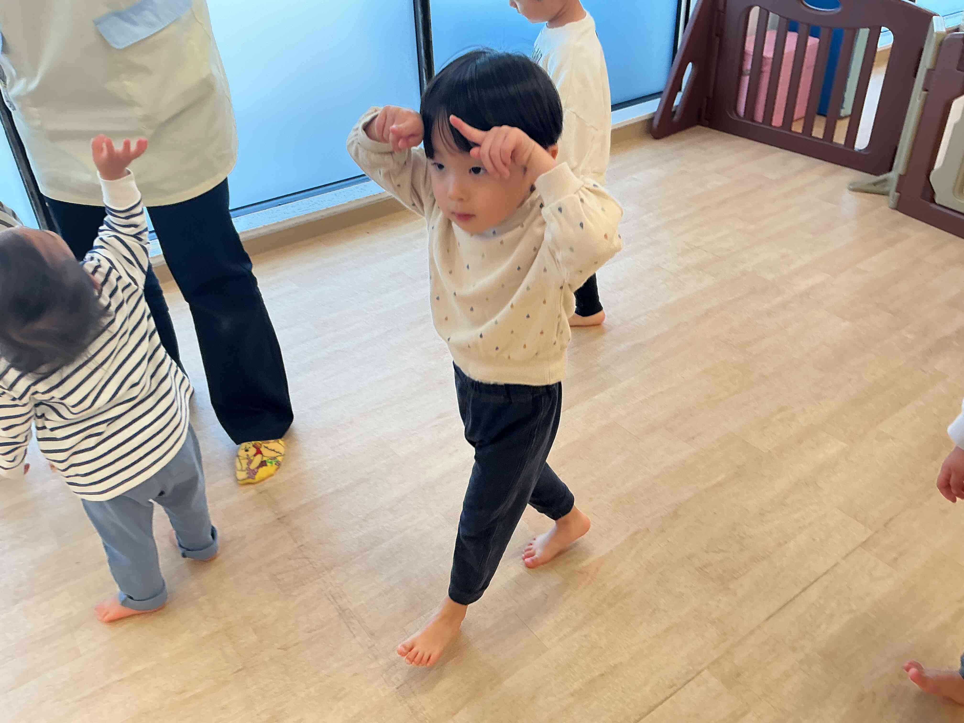 始まりの体操。