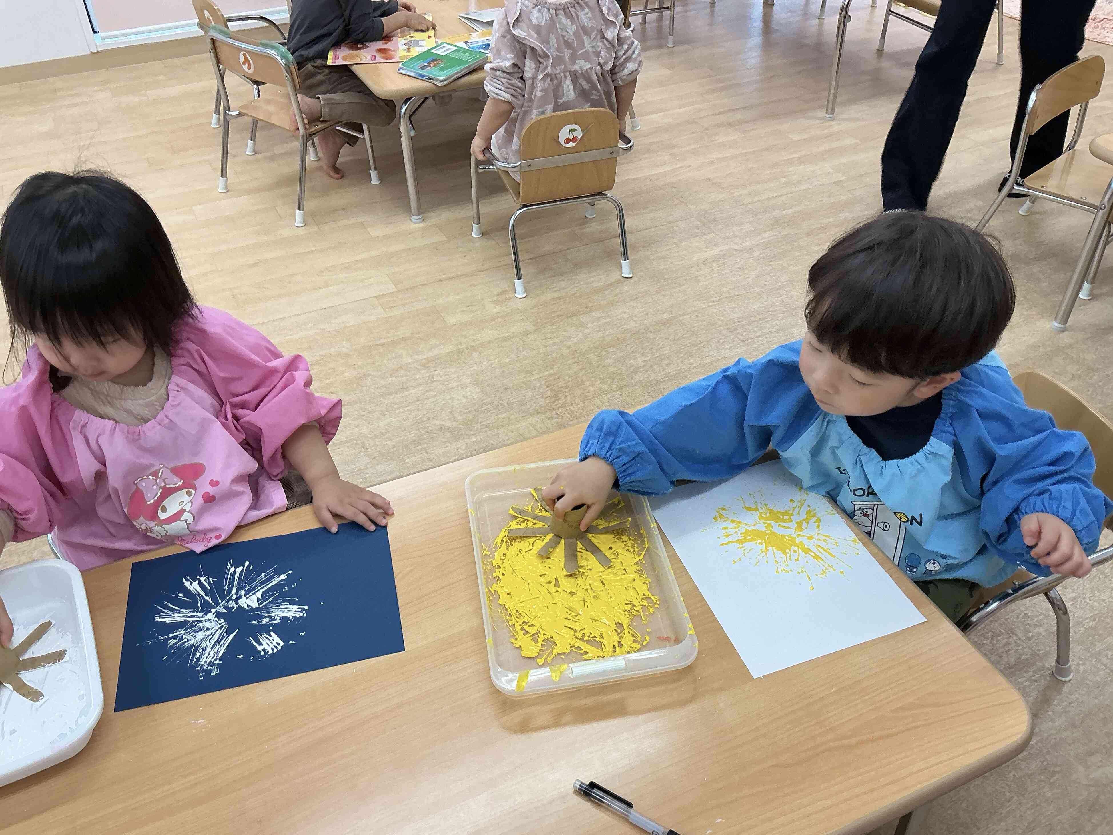 3月の製作。(あひる組)