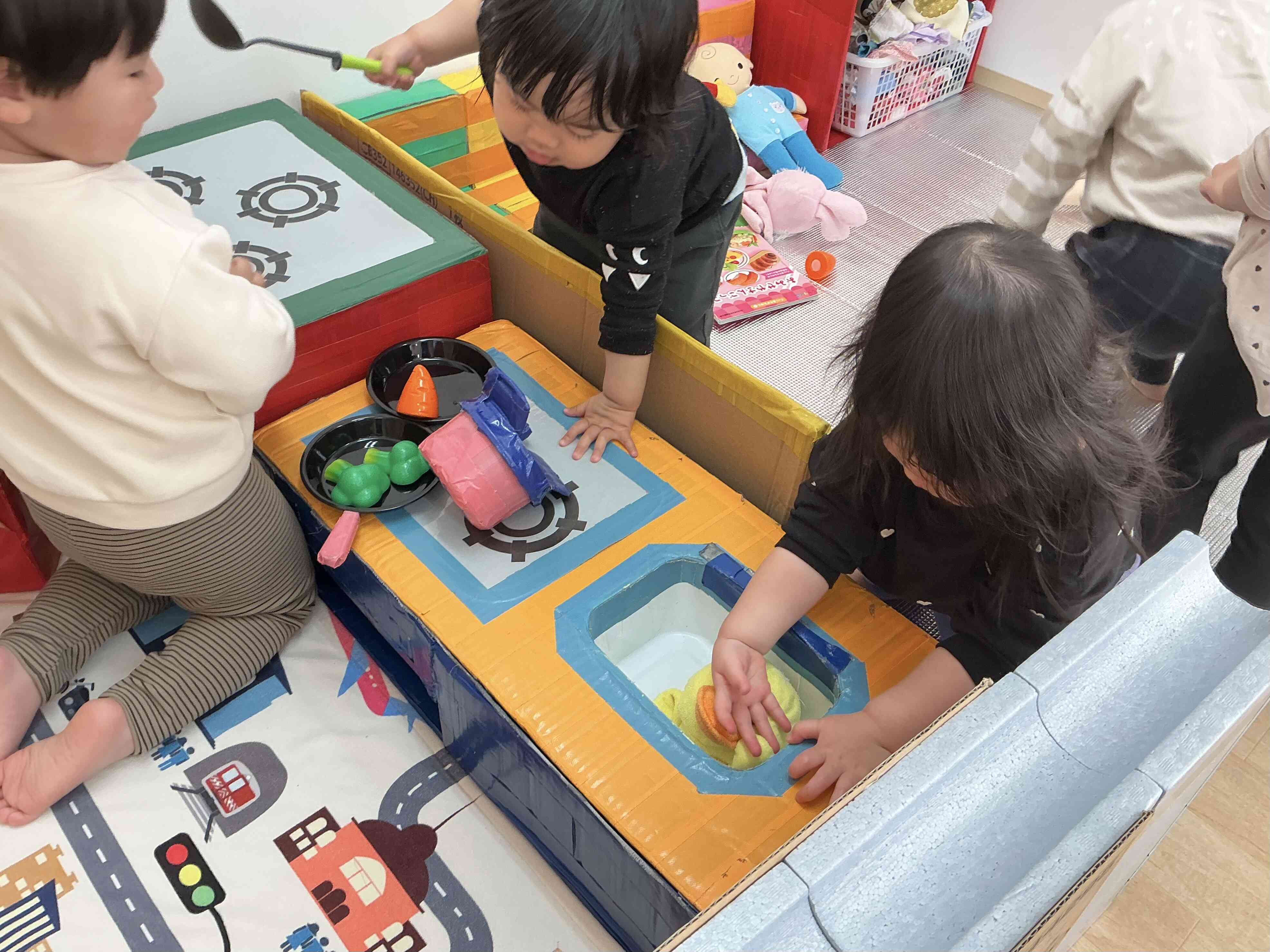 ままごと楽しいよー