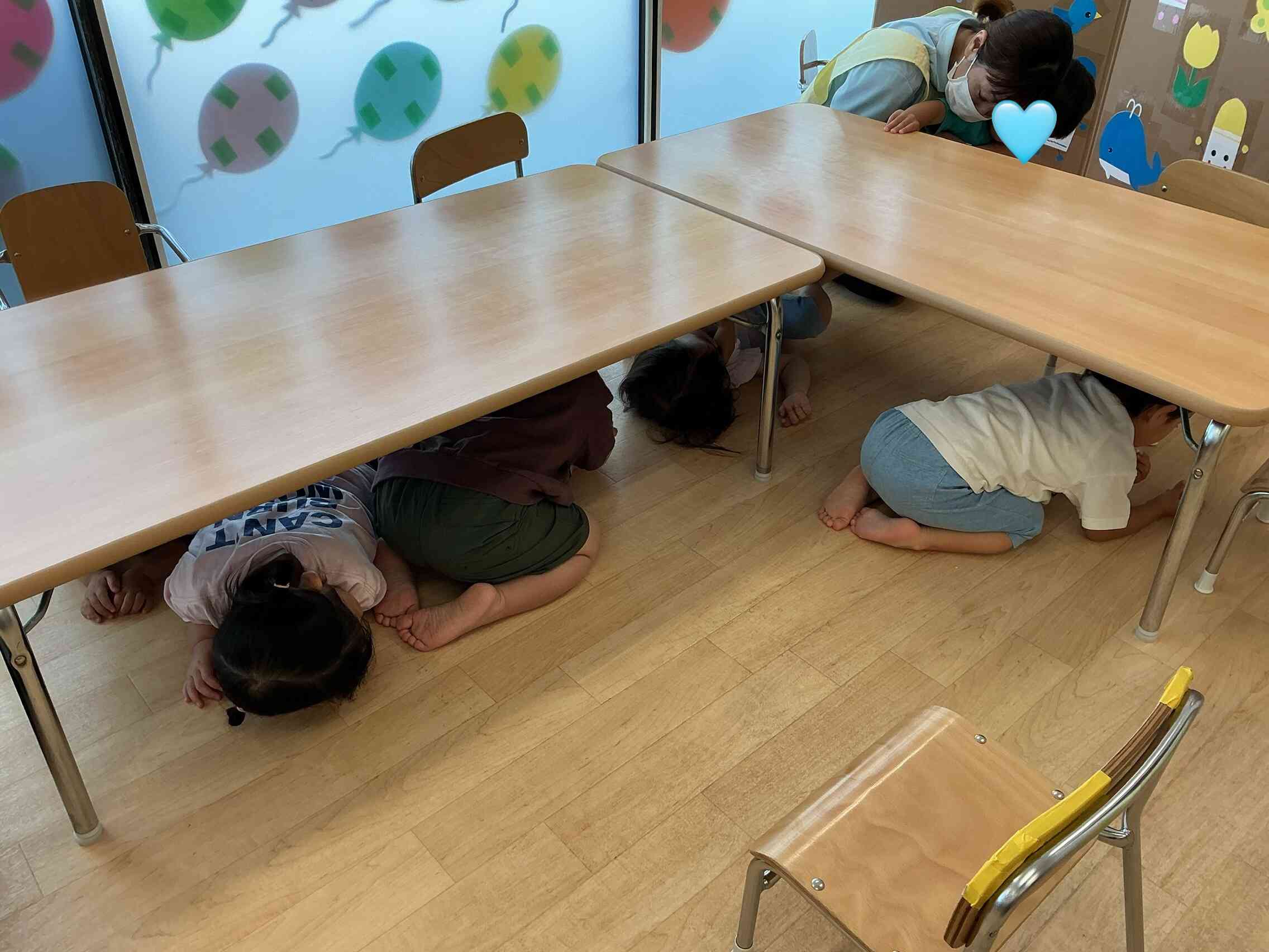 ダンゴムシで隠れるよ!