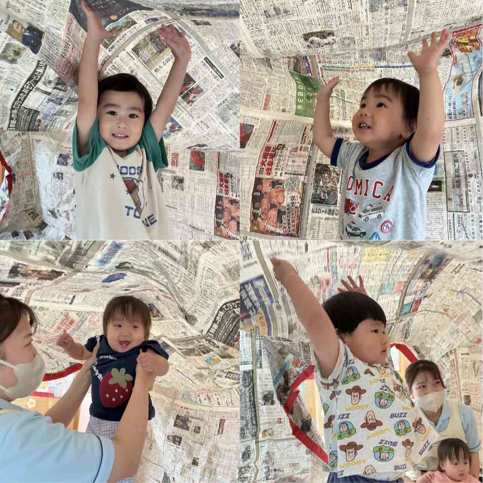新聞ドームで遊んだよ！