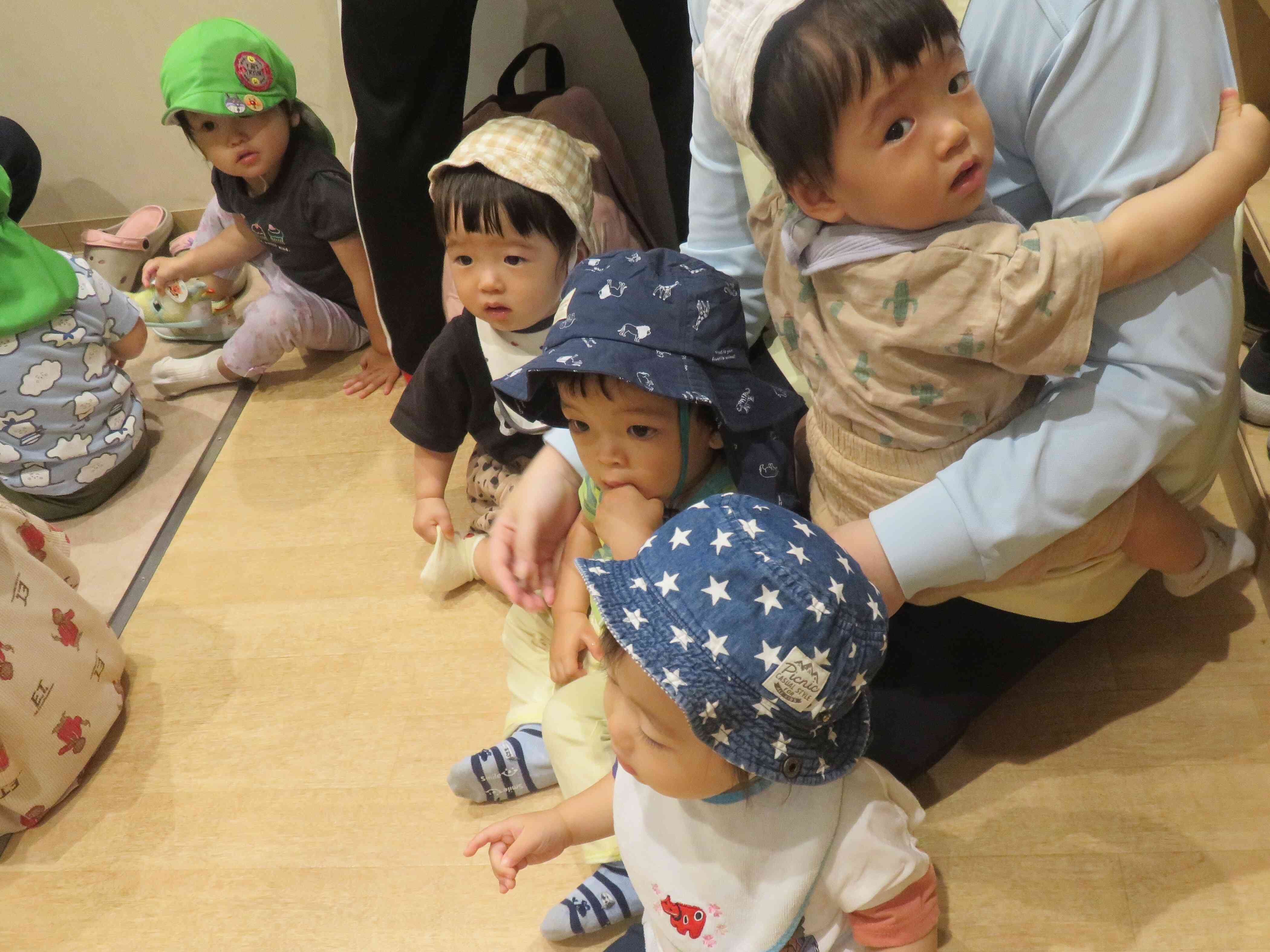 ひよこ組のお友だちも準備万端！