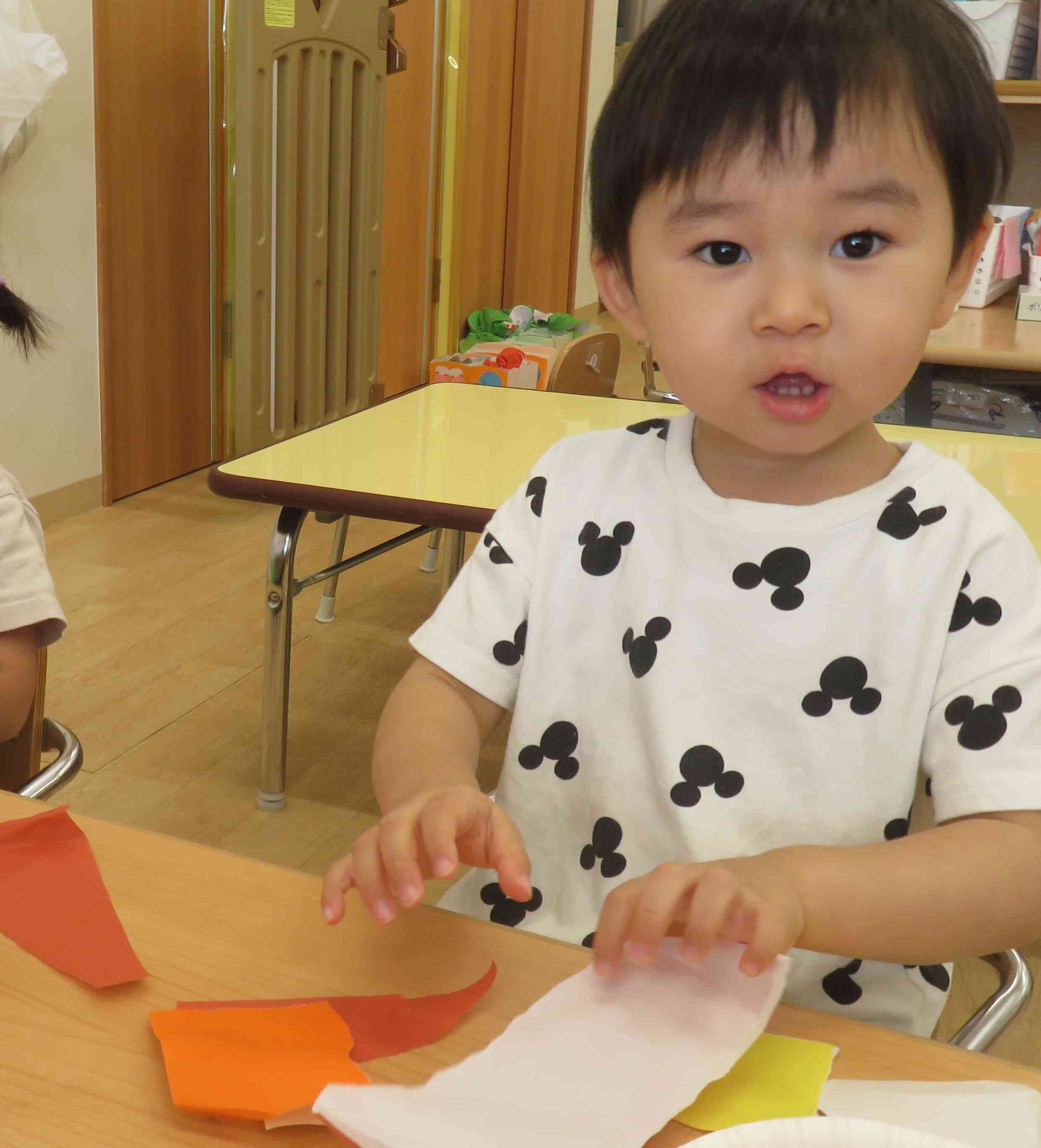 9月製作「みのむし」あひる組　1歳児