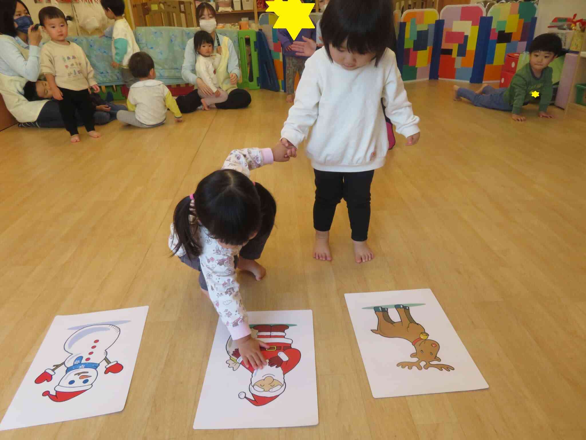 サンタさんにタッチ♡