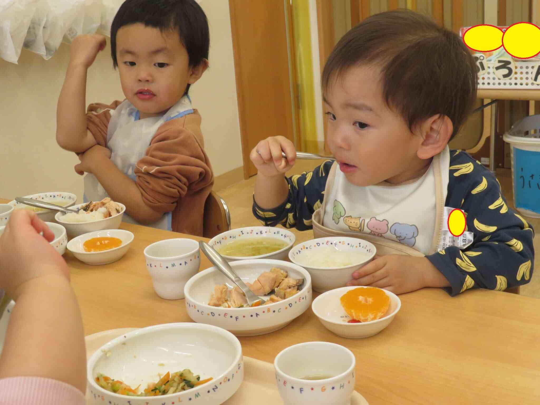 お友達と食べると嬉しい！楽しい！