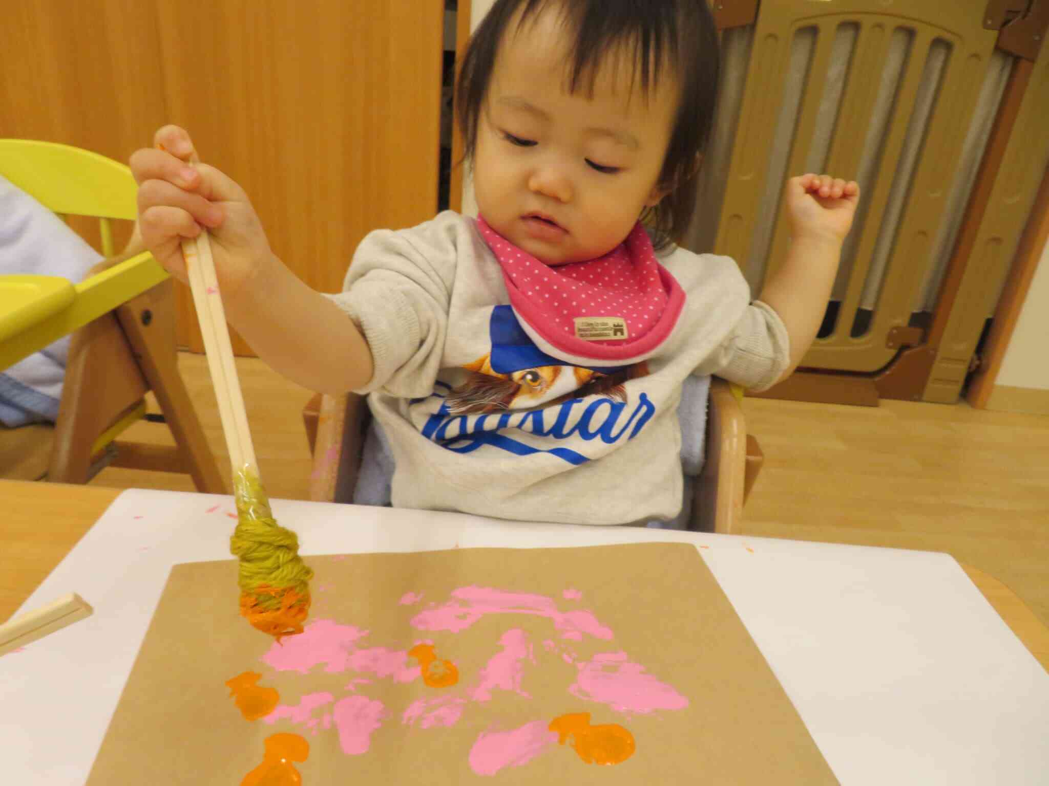 たんぽを使って・・・