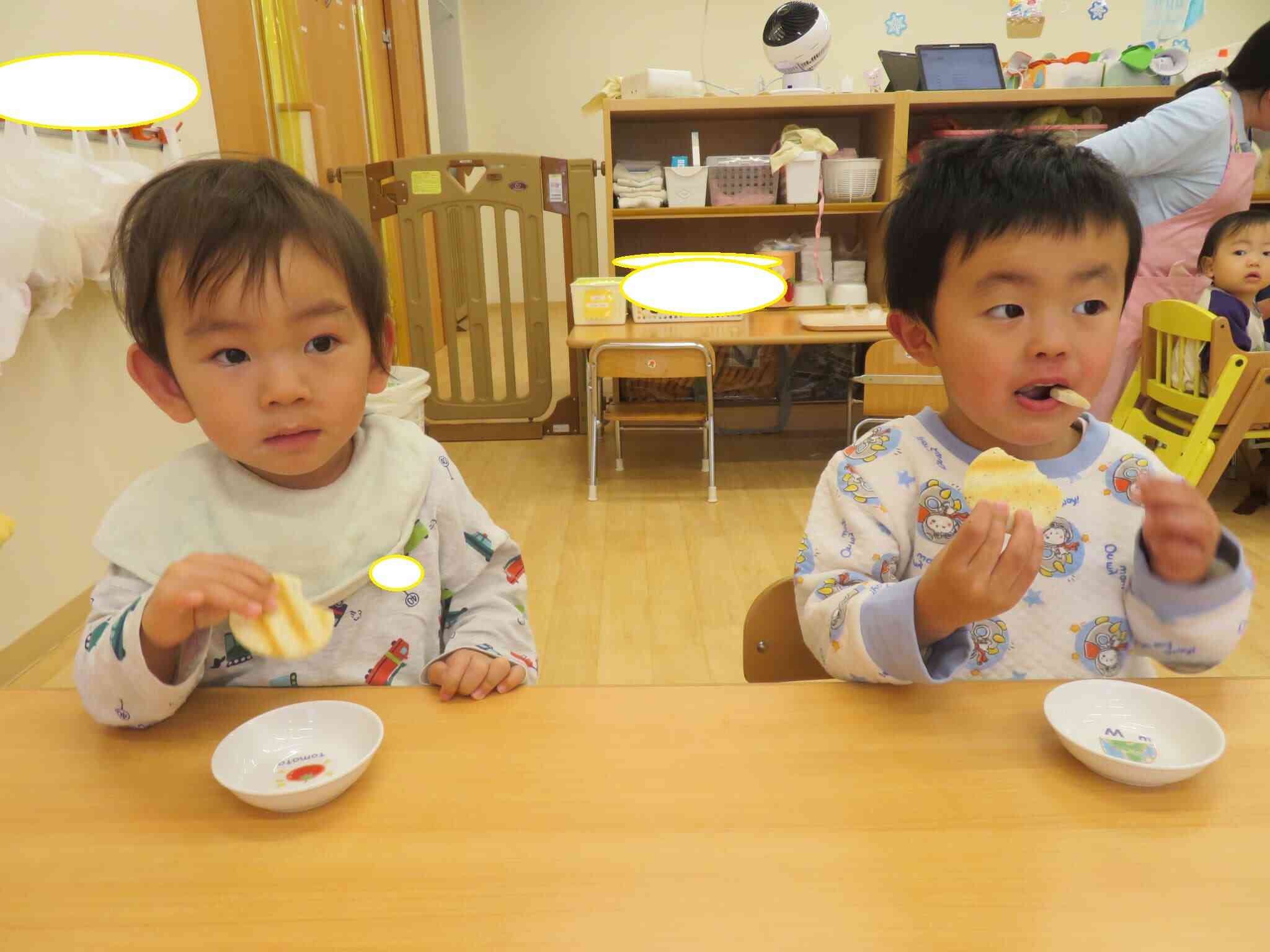 １，２，３・・・沢山噛んだらいいことあるよ