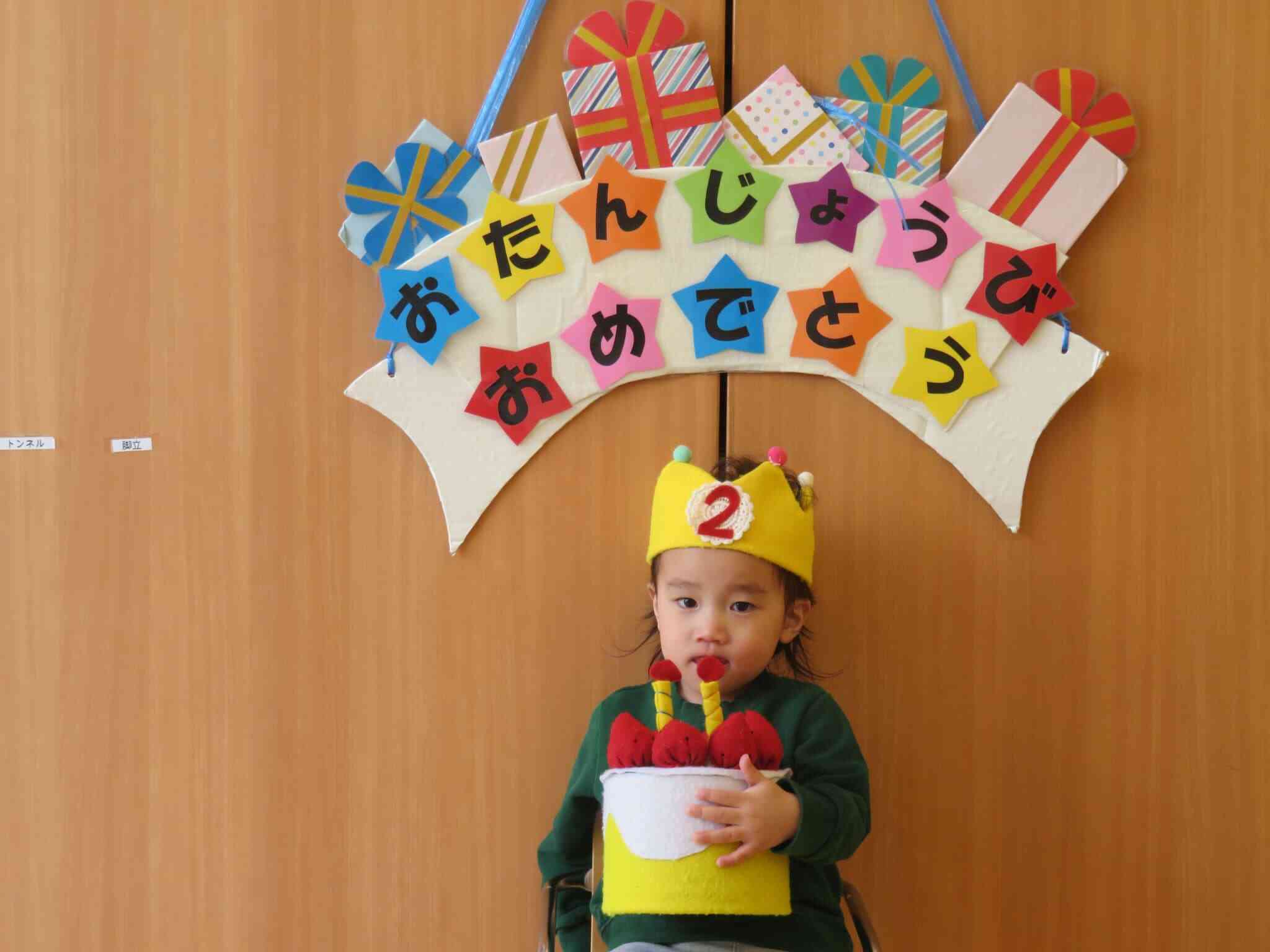 大きなケーキとパシャリ☆