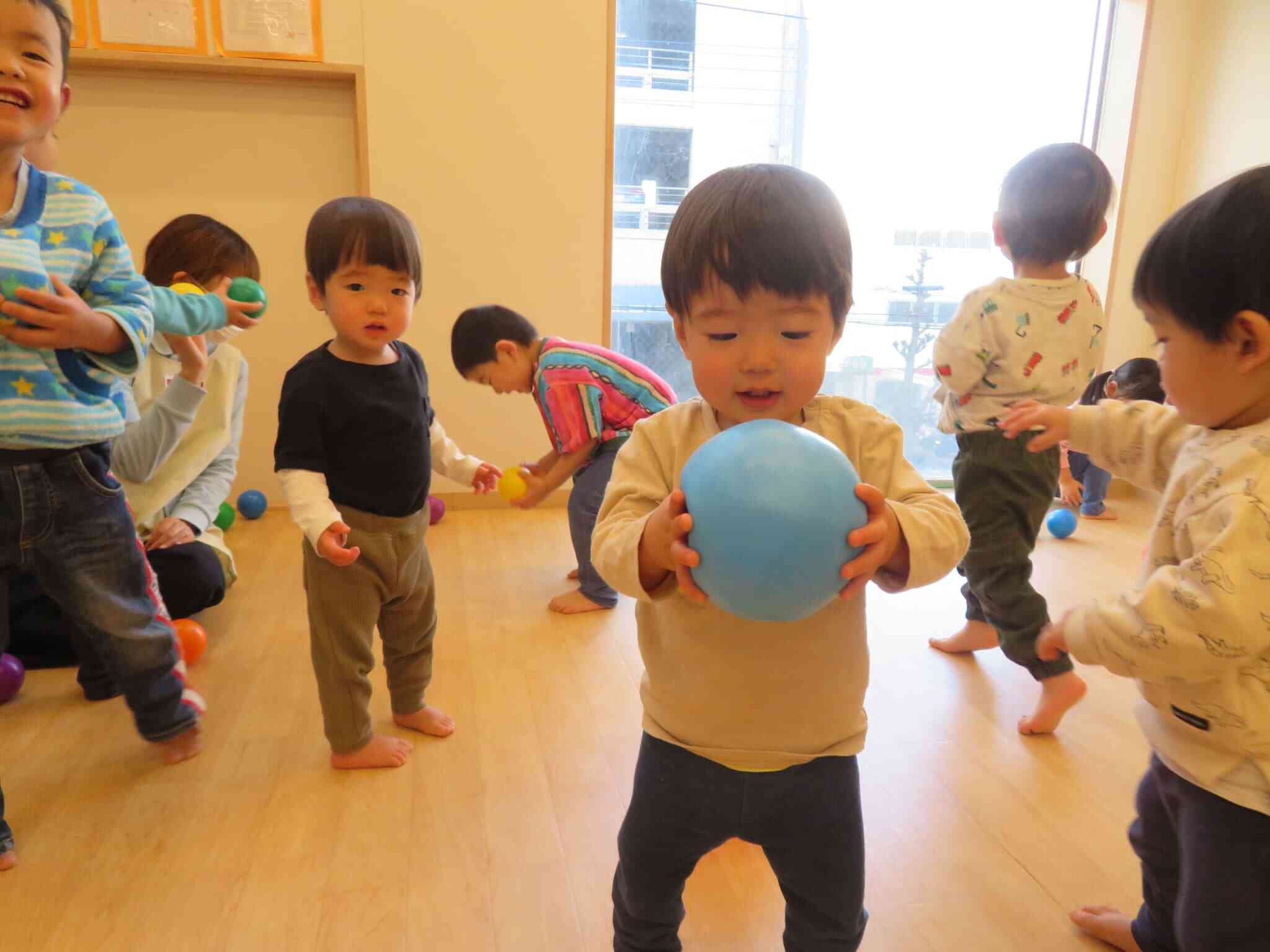 ボール遊びで大盛り上がり！