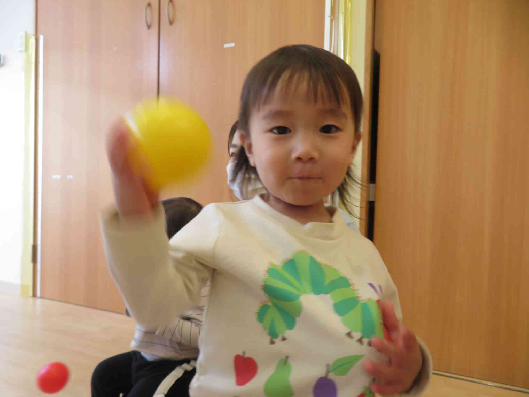 力いっぱい投げるぞ！