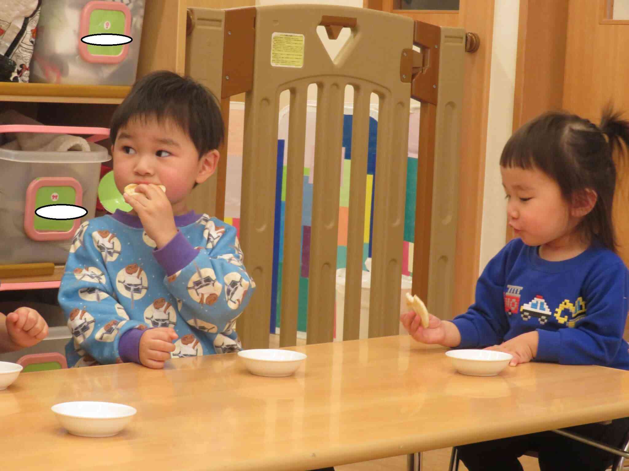 １０回噛んでみよう！