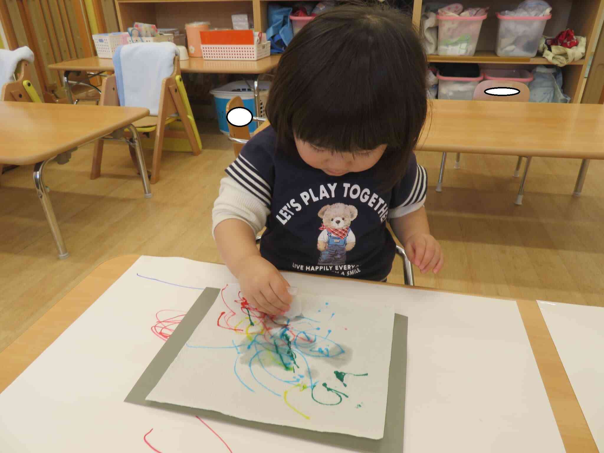 水を垂らすと・・・あら不思議！