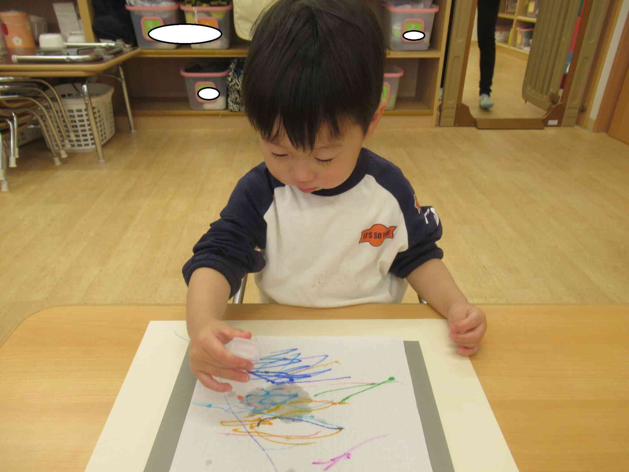 ぎゅ～っと力を入れて・・・