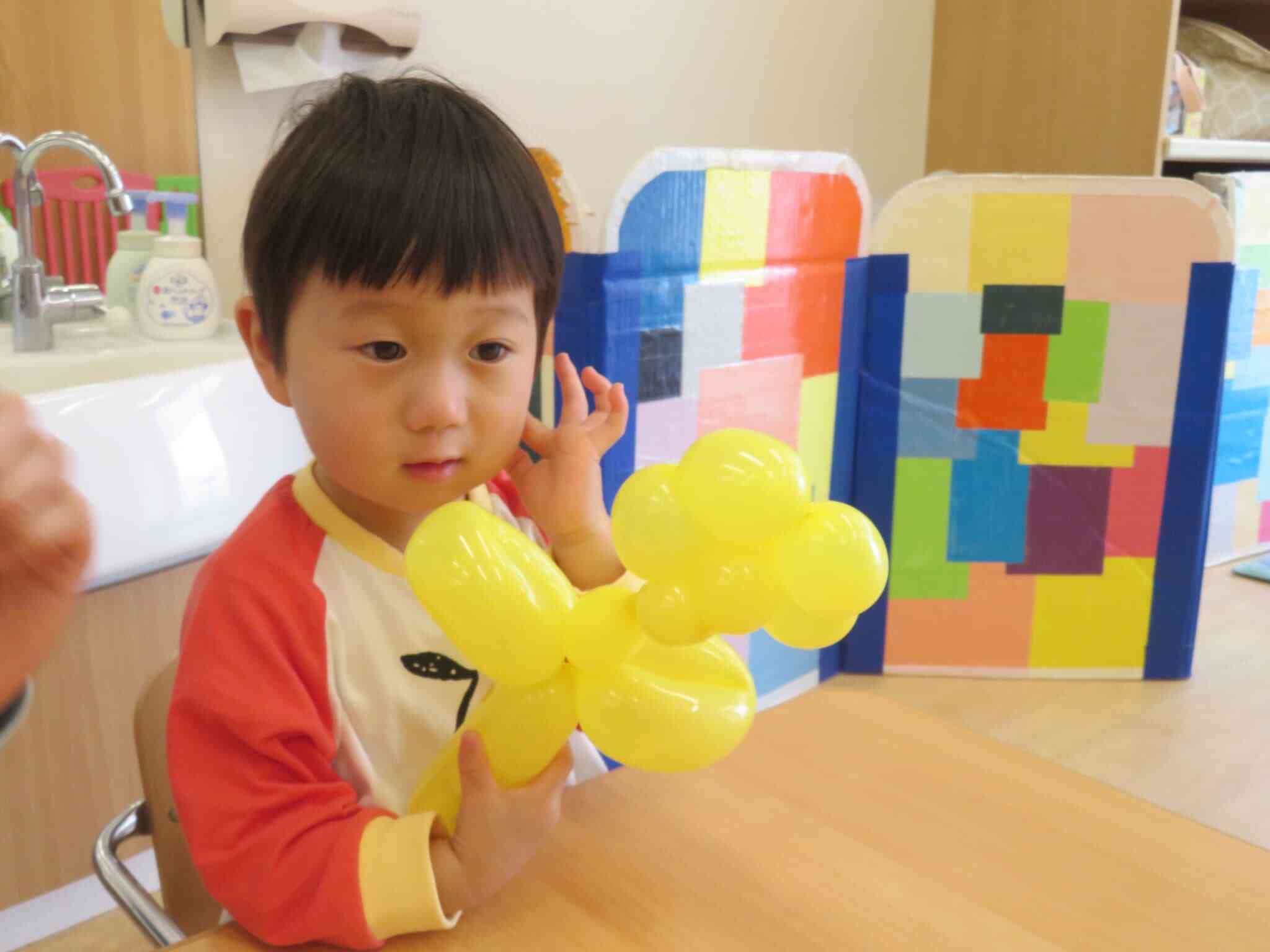 バルーンアートのお花も＾＾