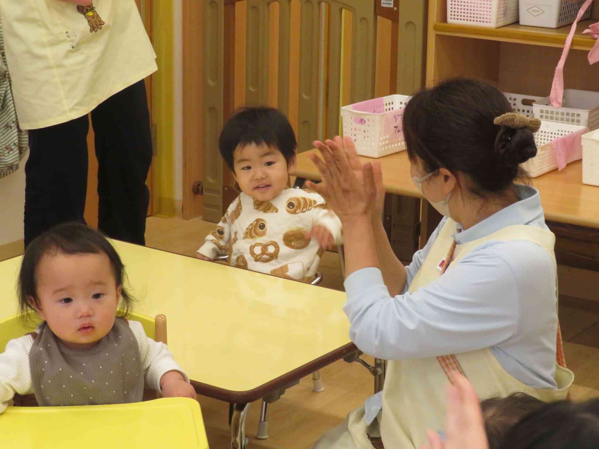 朝の会の様子です。