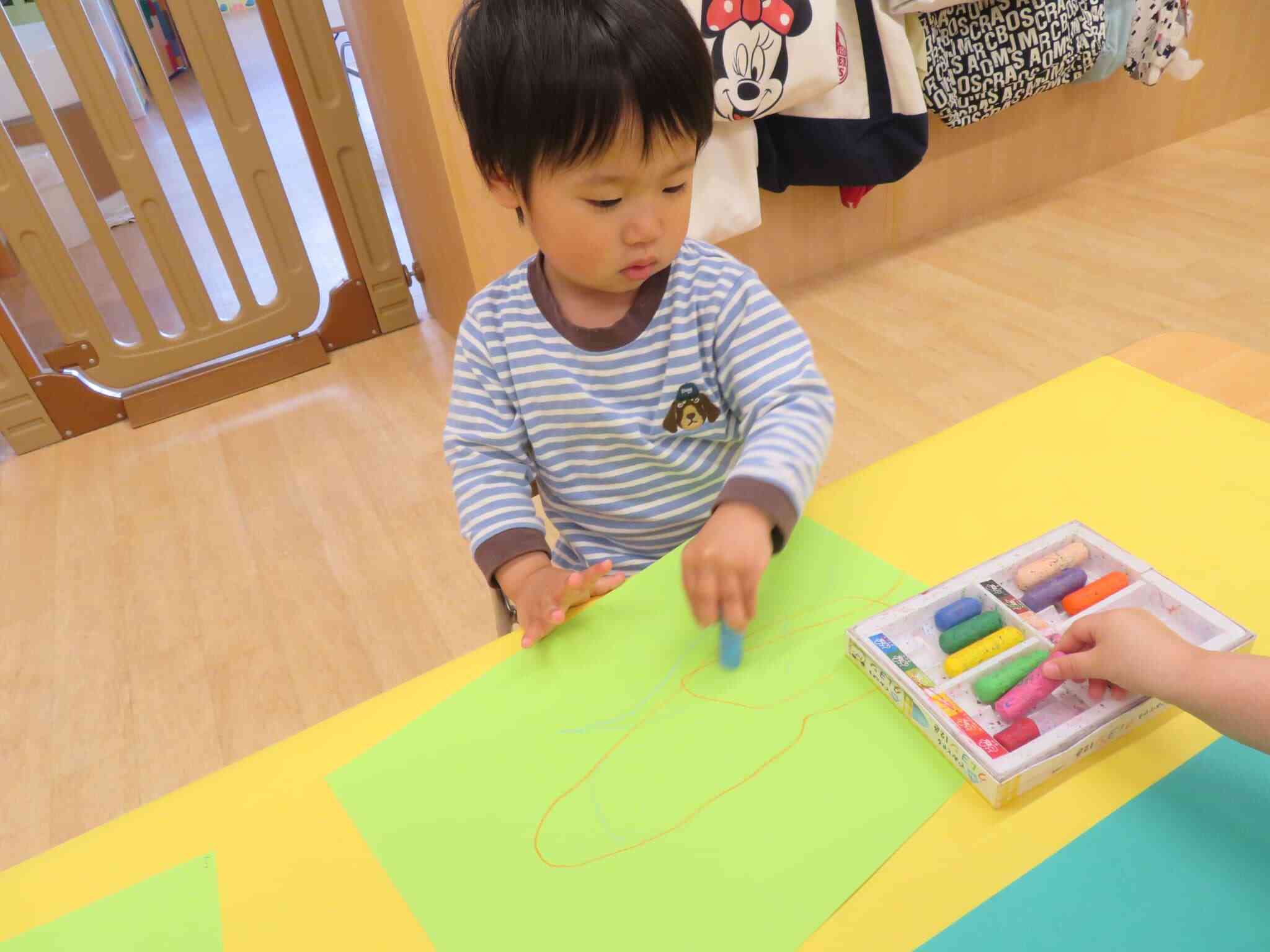 ダイナミックに色塗り！