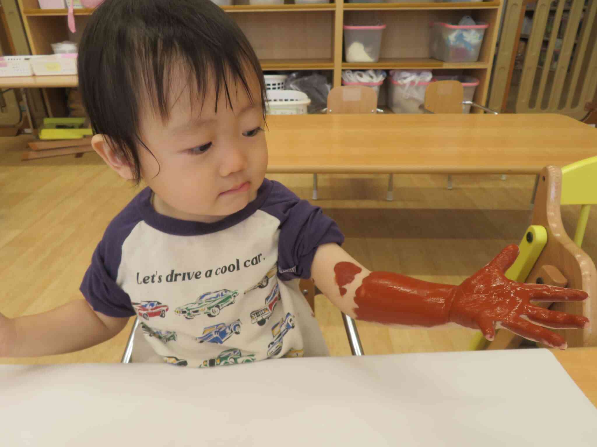 １歳児 あひる組 ４月製作「さくら」