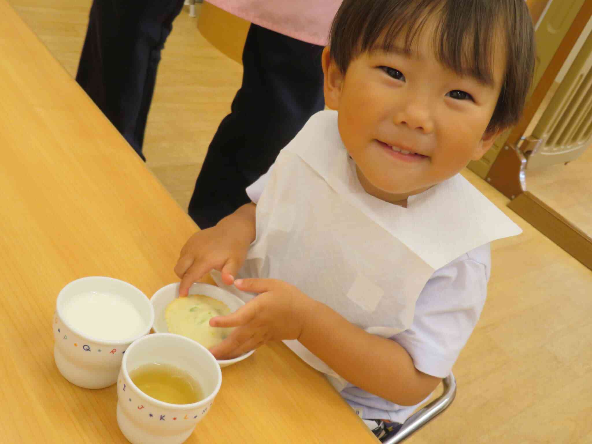 豆が入ってる～！