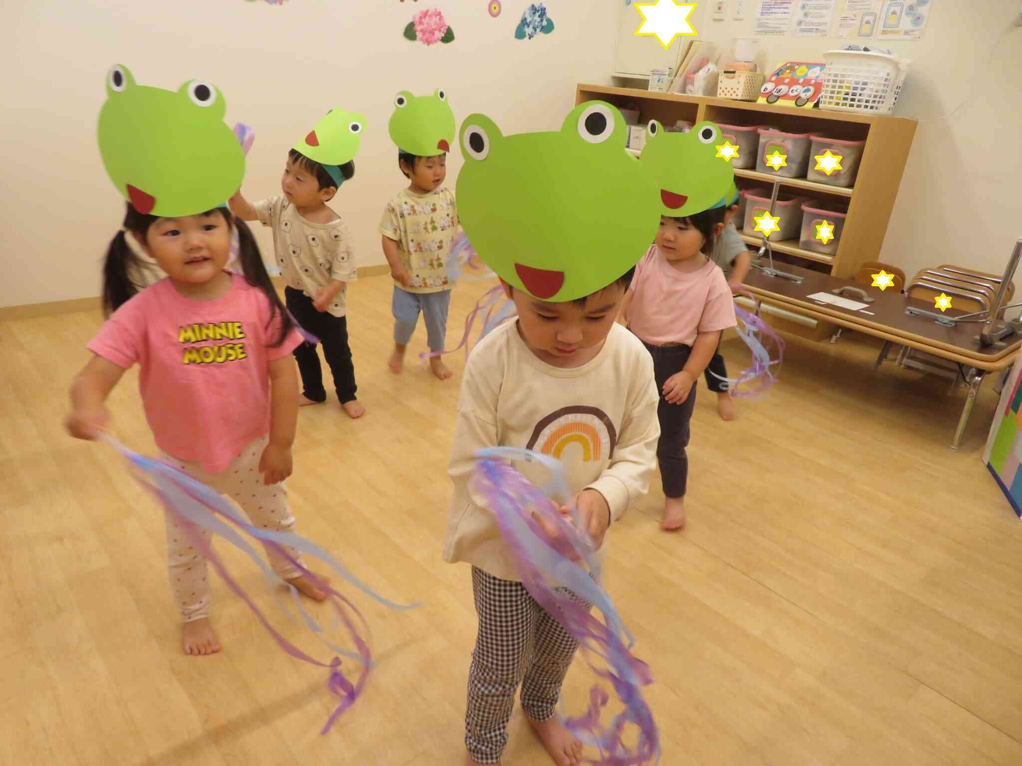 可愛いカエルの子ども達です！