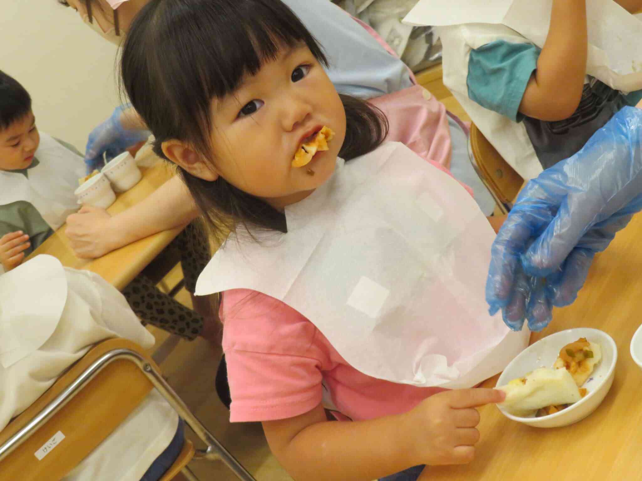 おやつのピザトーストもおいしかったね♪