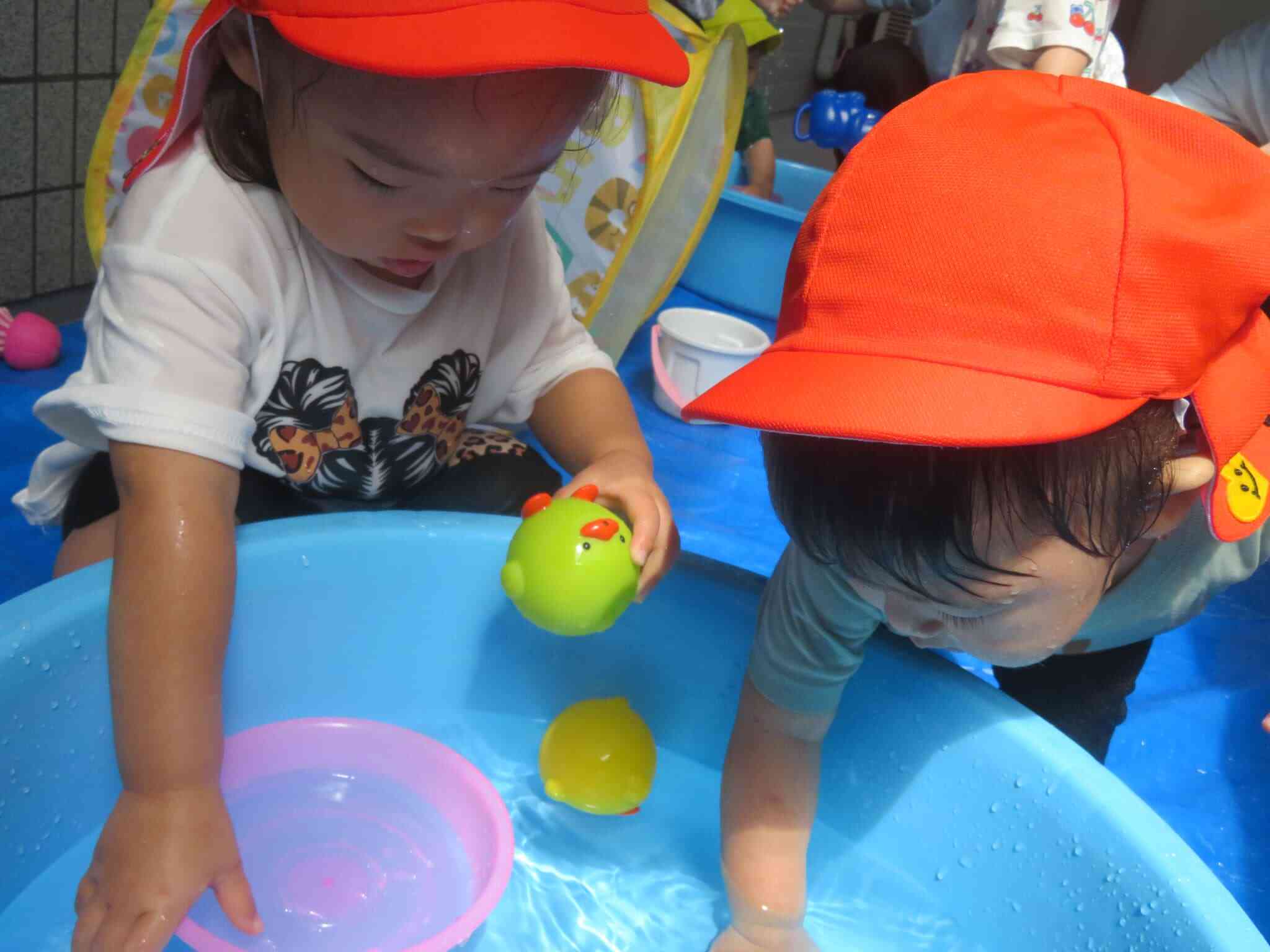 水遊びが始まりました♬