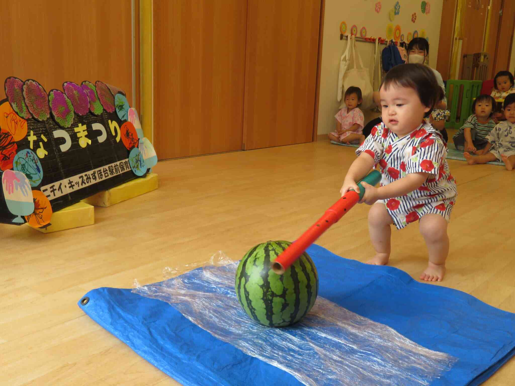 勢いよく叩くよ！
