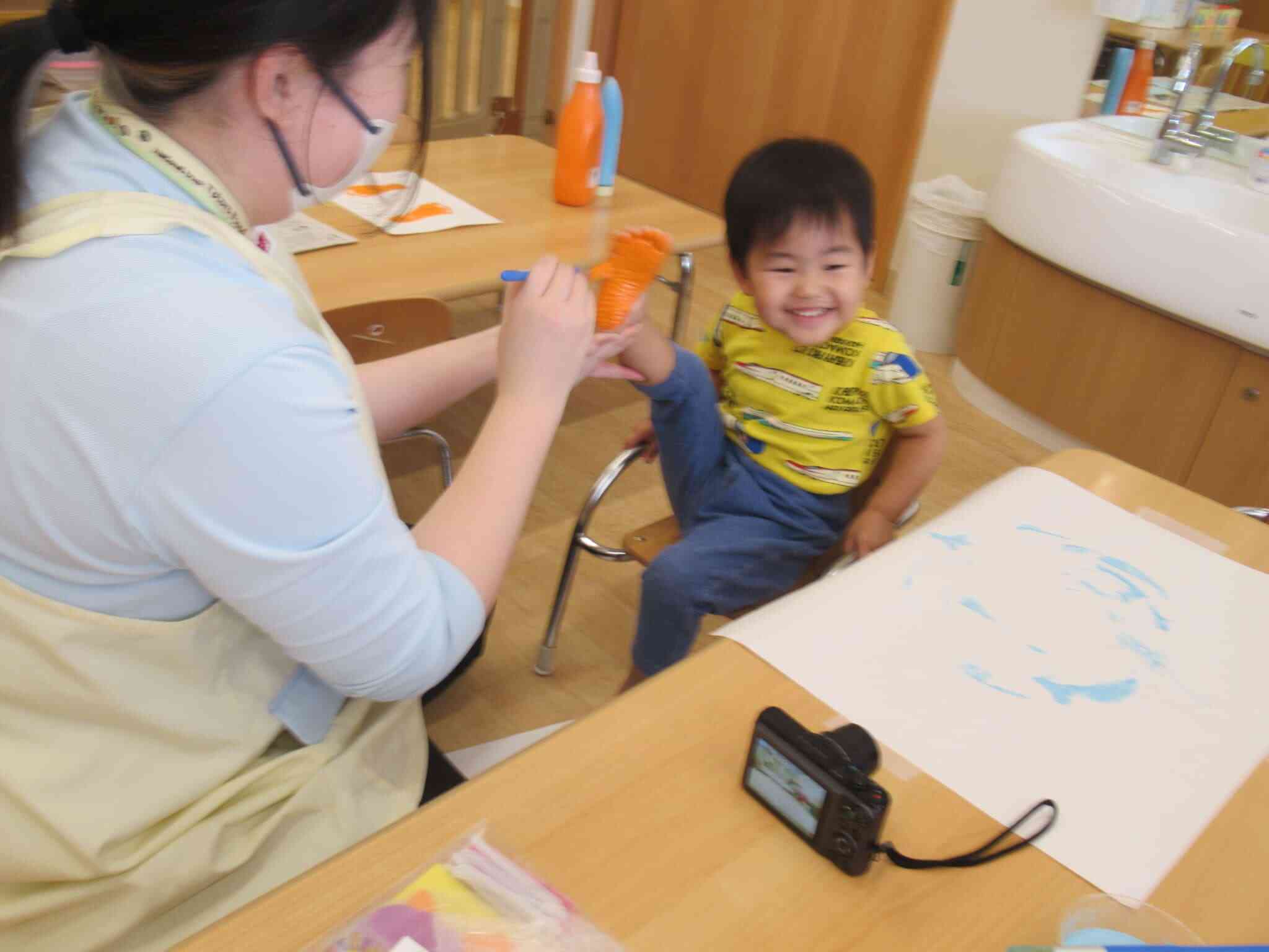 くすぐったくて思わず笑っちゃう！