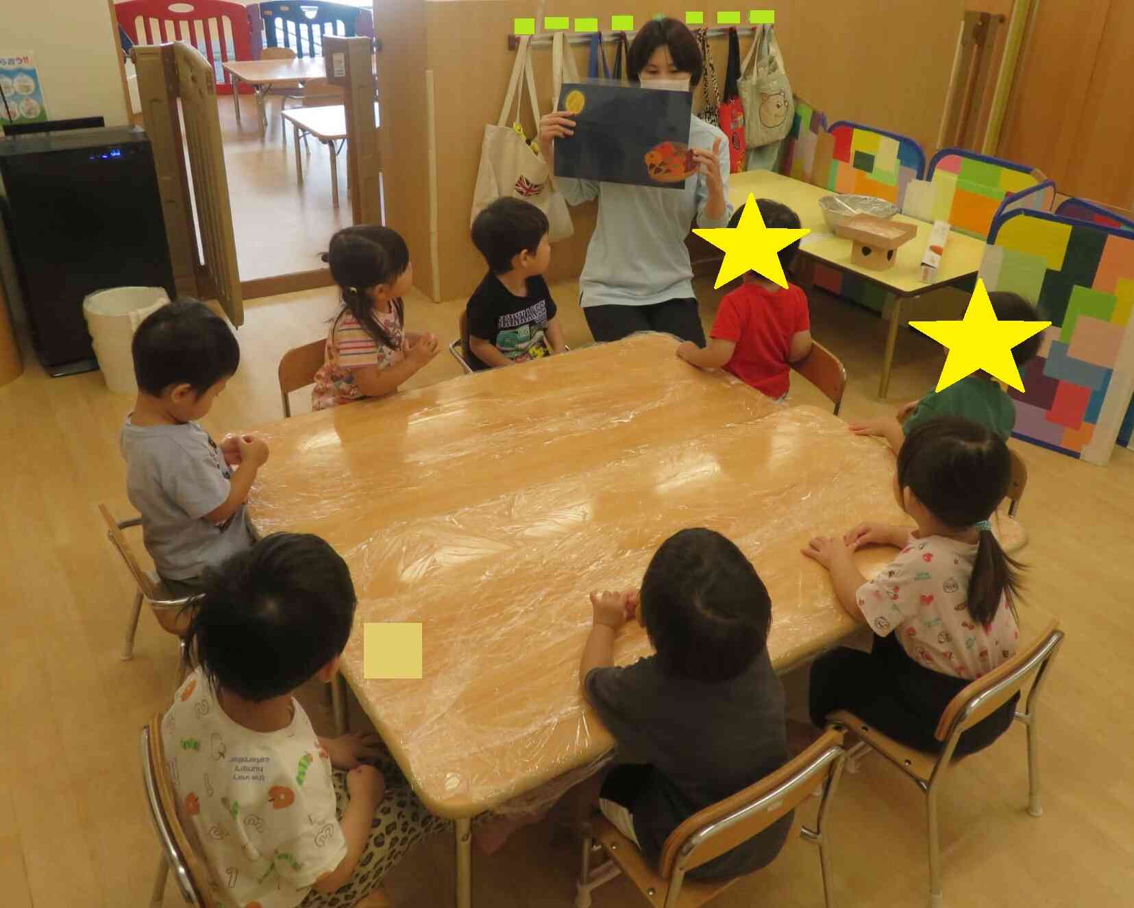 2歳児うさぎ組 食育~お月見団子作り~