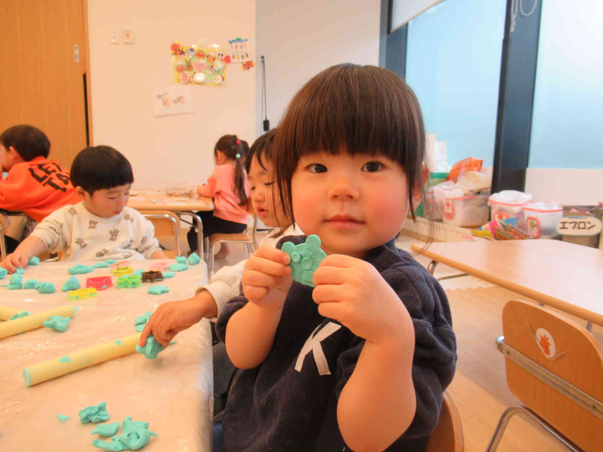 ねんどで作ったくまさん♡