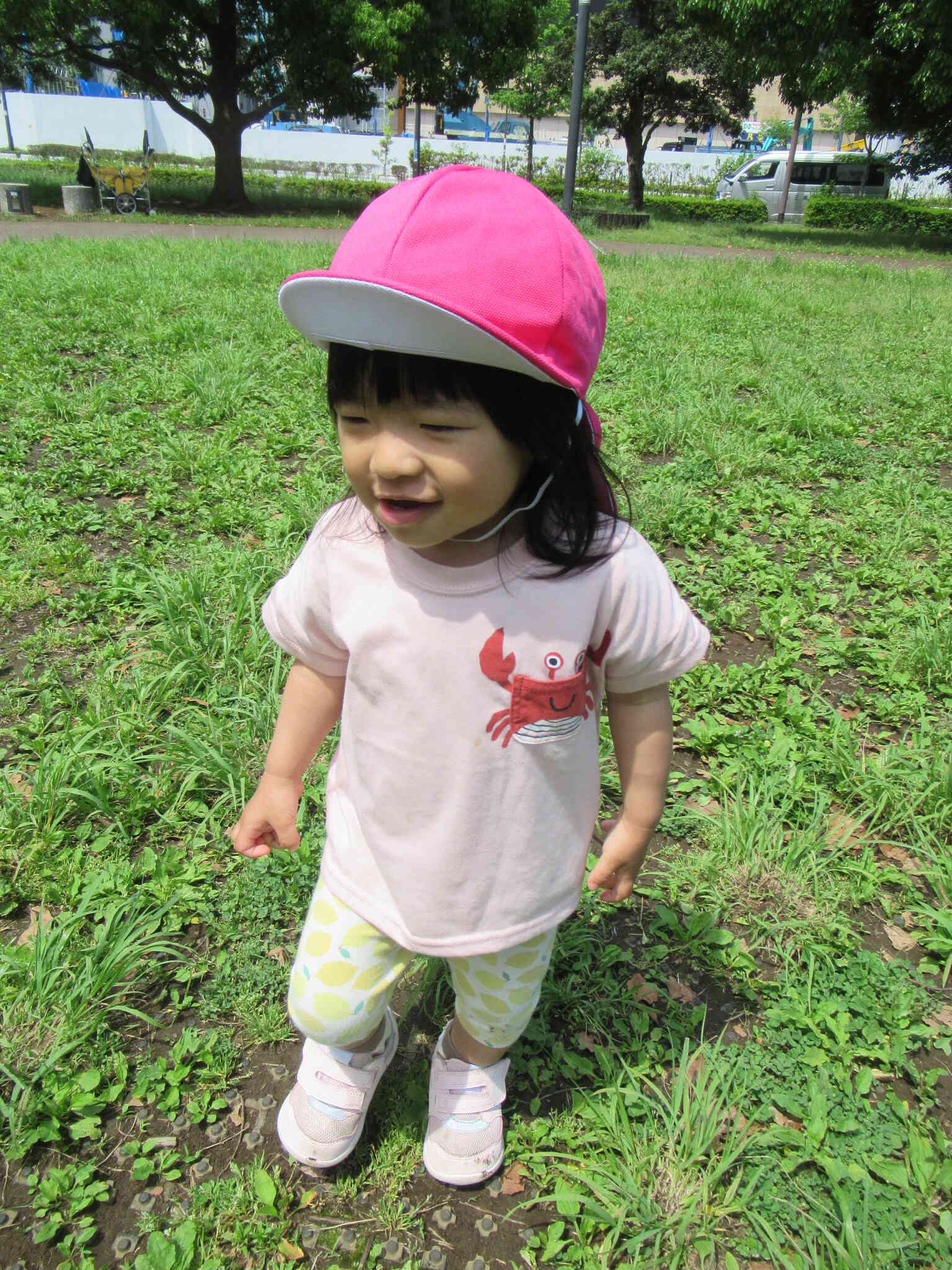 1歳児さんのお外遊びの様子♫
