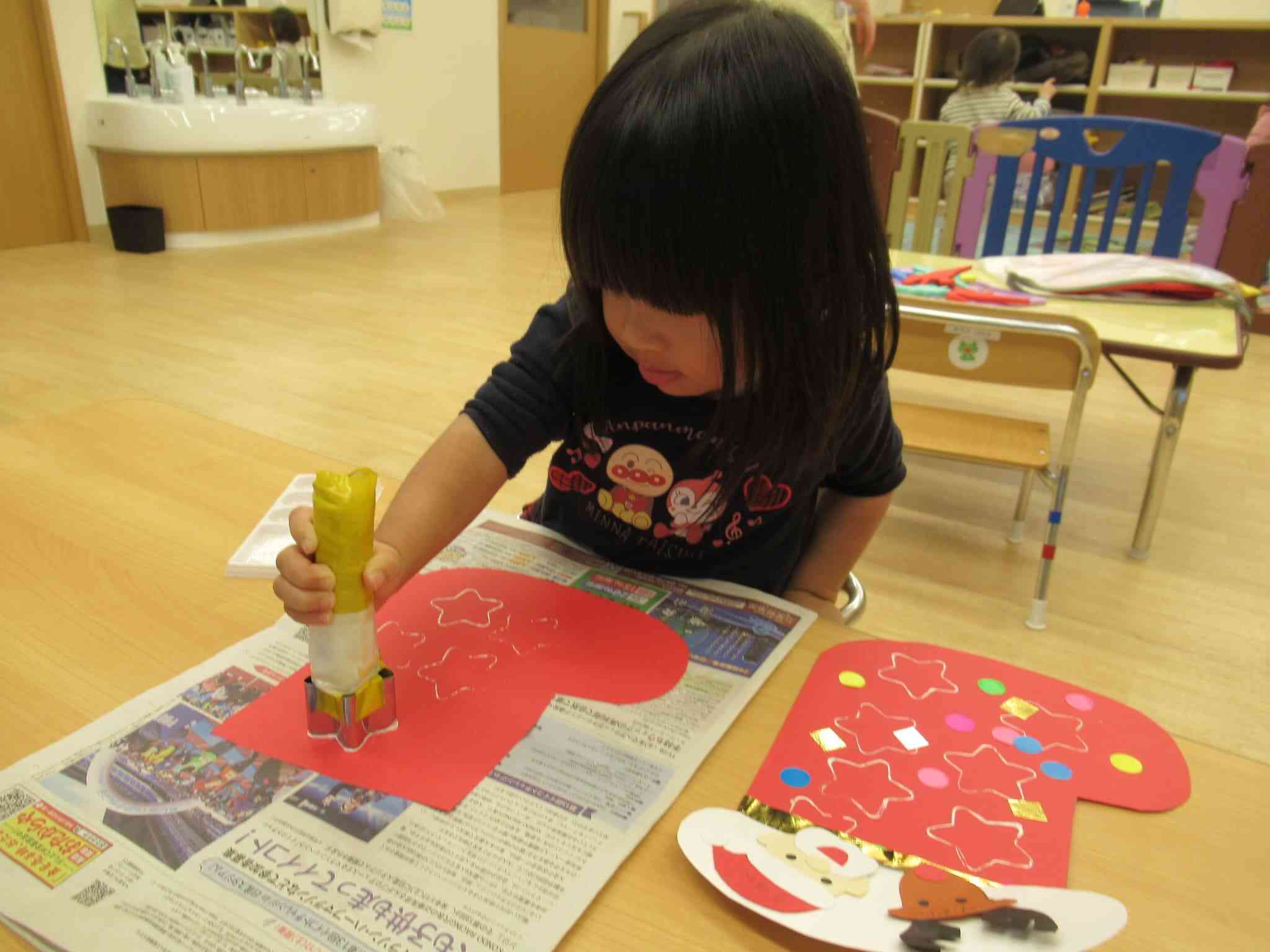 クリスマスの制作の様子☆