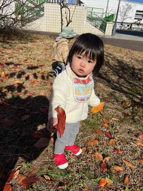 0歳児さん外遊びの様子♪