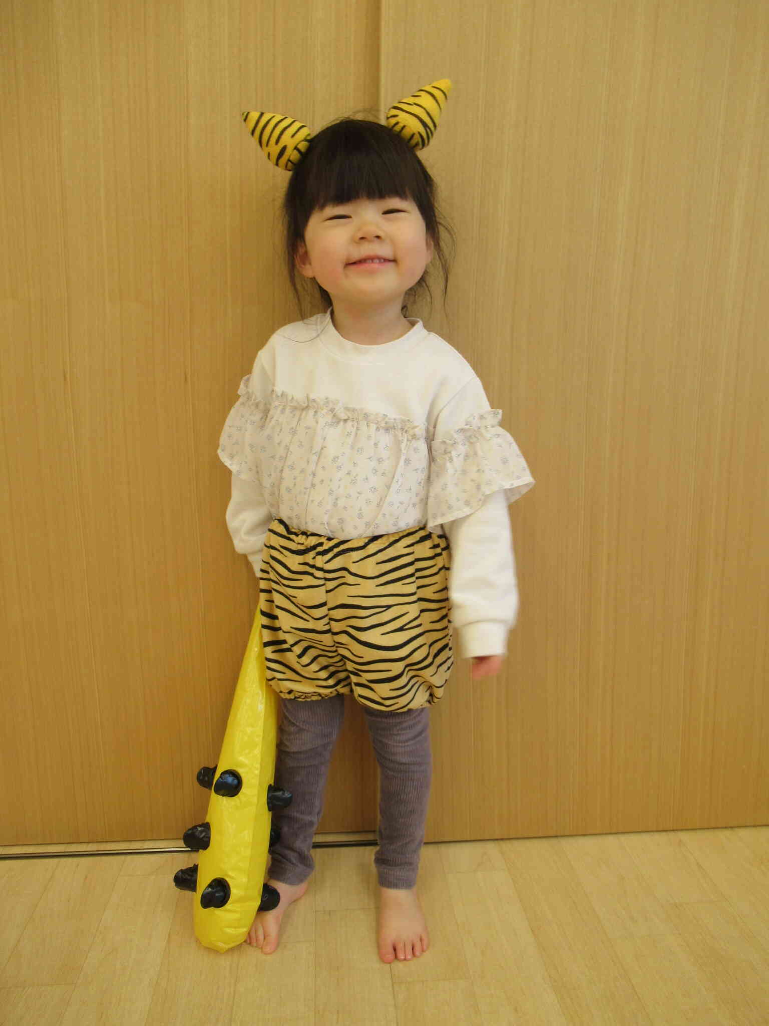 2歳児クラスさんの節分の様子☆彡