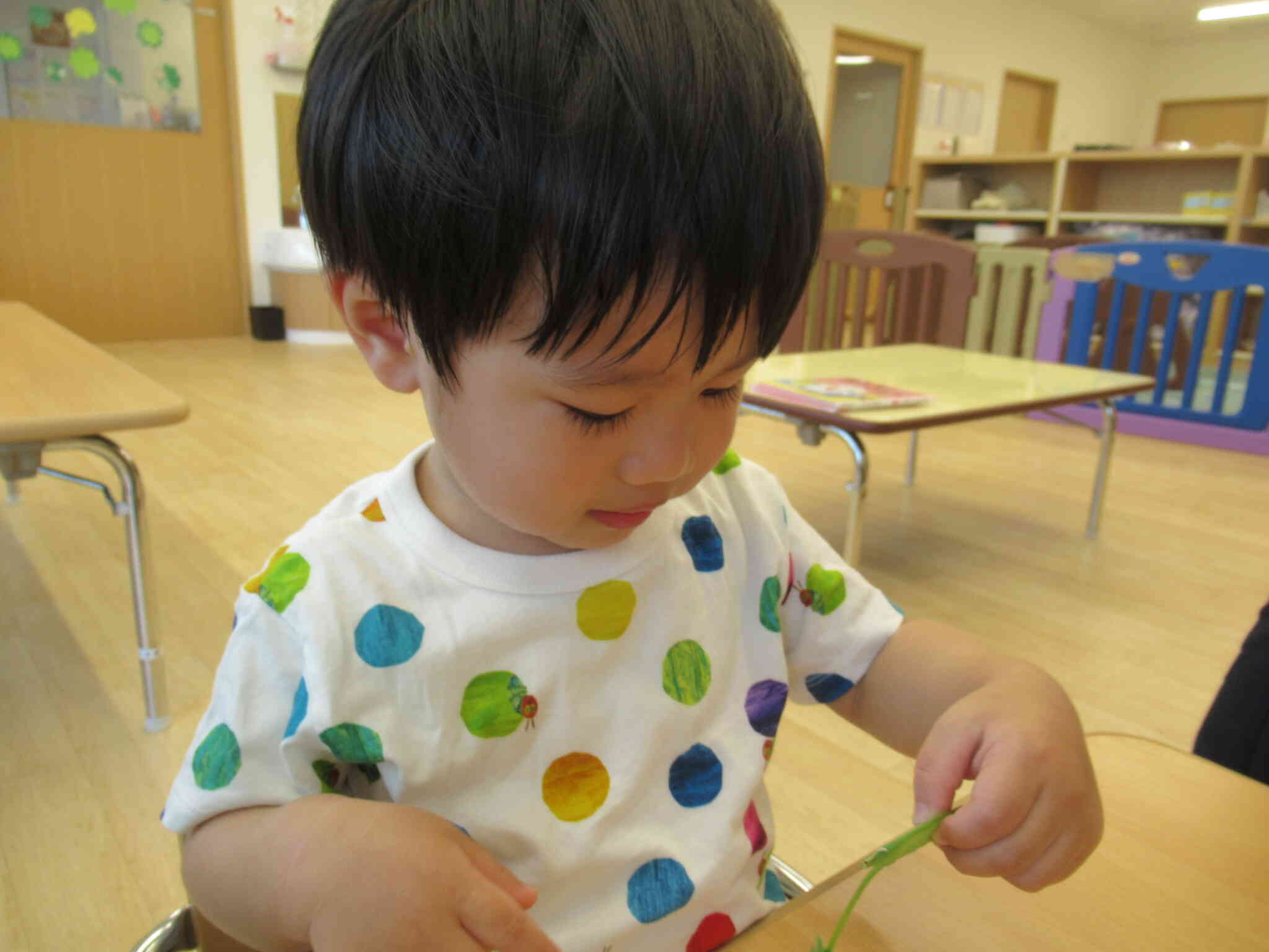 1歳児さんの食育活動の様子♪