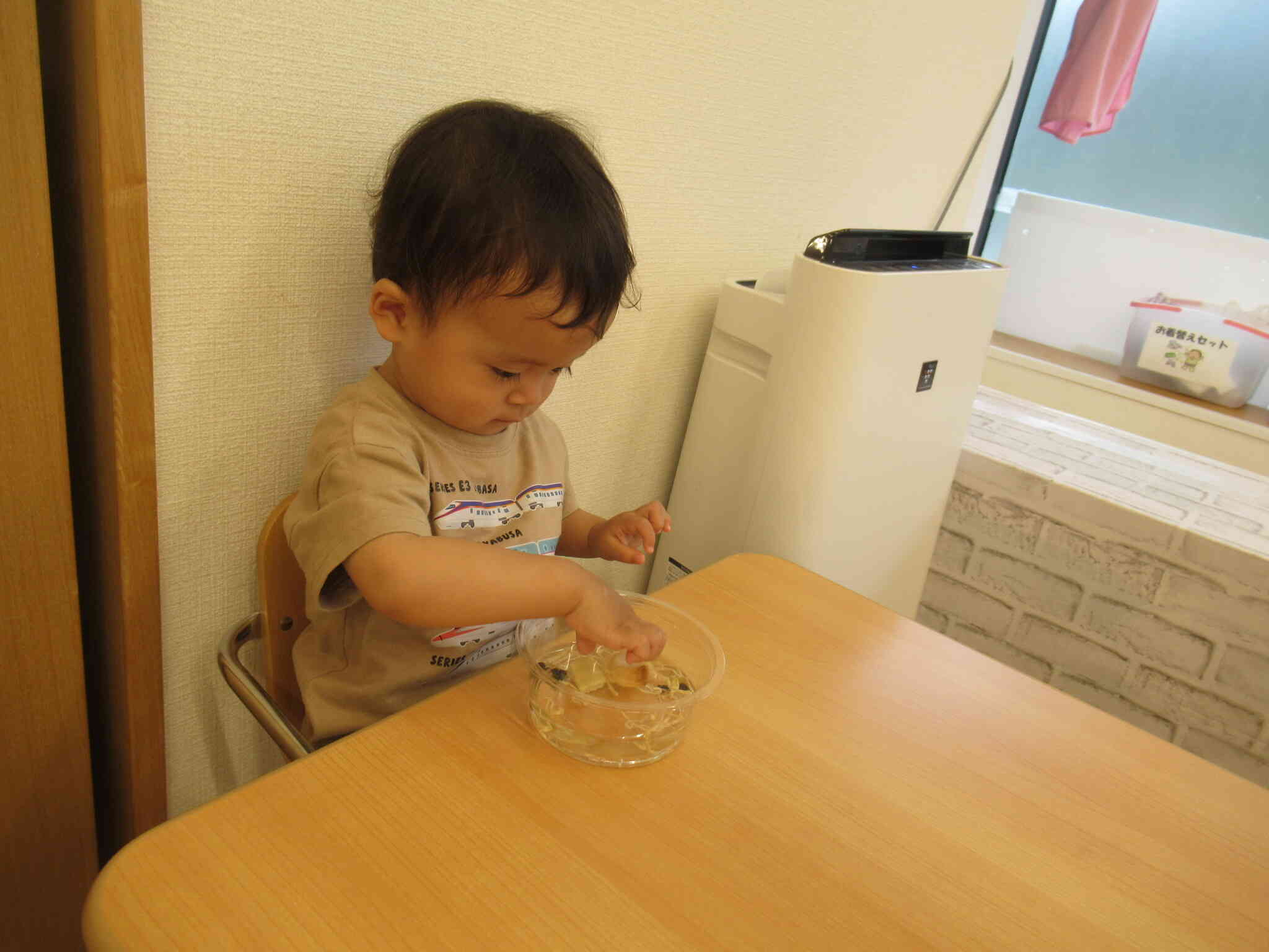 1歳児さん食育の様子♪